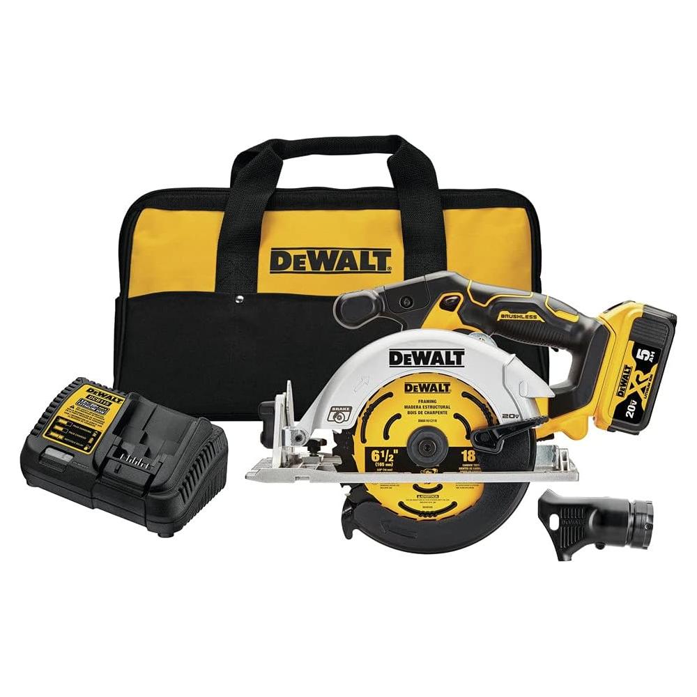 Sierra Circular DEWALT 20V MAX 6.5" Inalámbrica DCS565P1