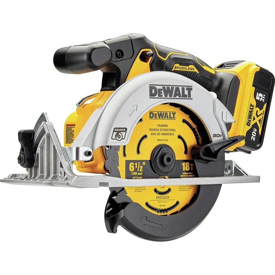 Sierra Circular DEWALT 20V MAX 6.5" Inalámbrica DCS565P1