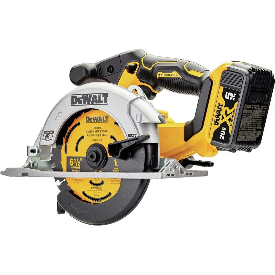 Sierra Circular DEWALT 20V MAX 6.5" Inalámbrica DCS565P1