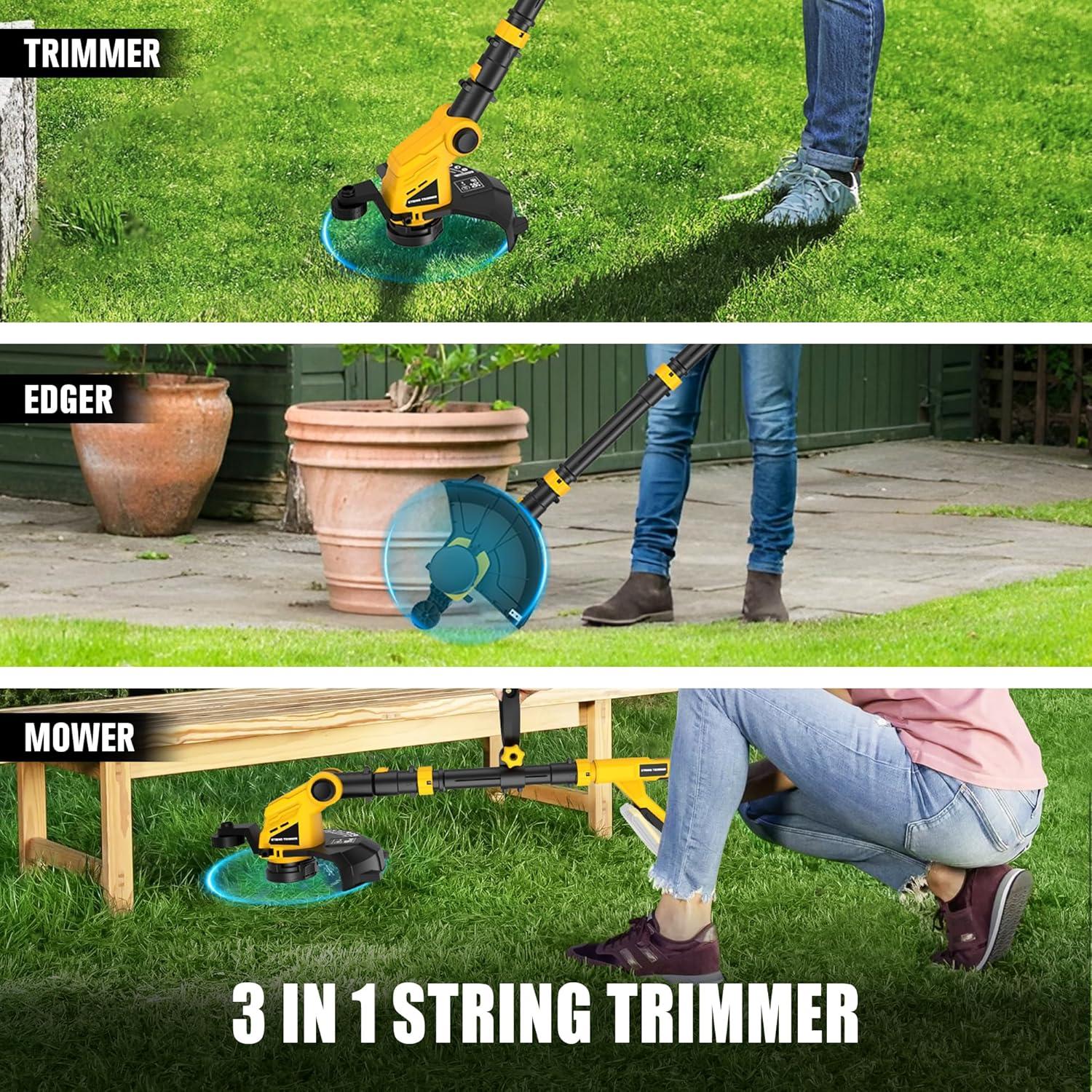 Kit Desmalezadora y Soplador Houselife 12" 20V Inalámbrico