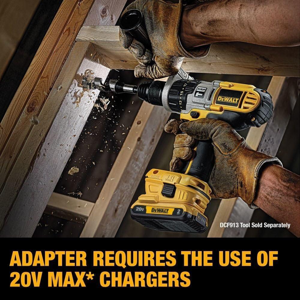 Kit Adaptador Batería DEWALT 20V MAX con 2 Baterías y Cargador
