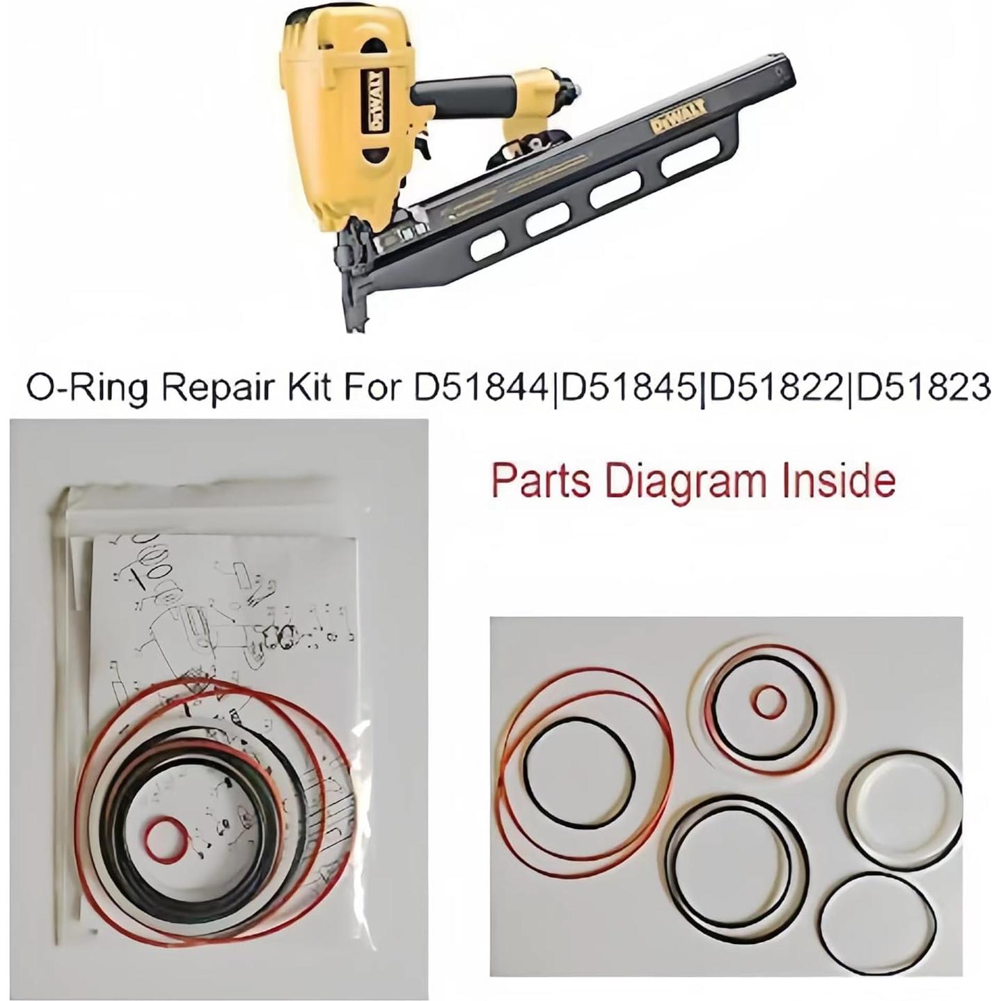 Kit O-Ring Bizhala D51844 compatible DeWALT 10 piezas
