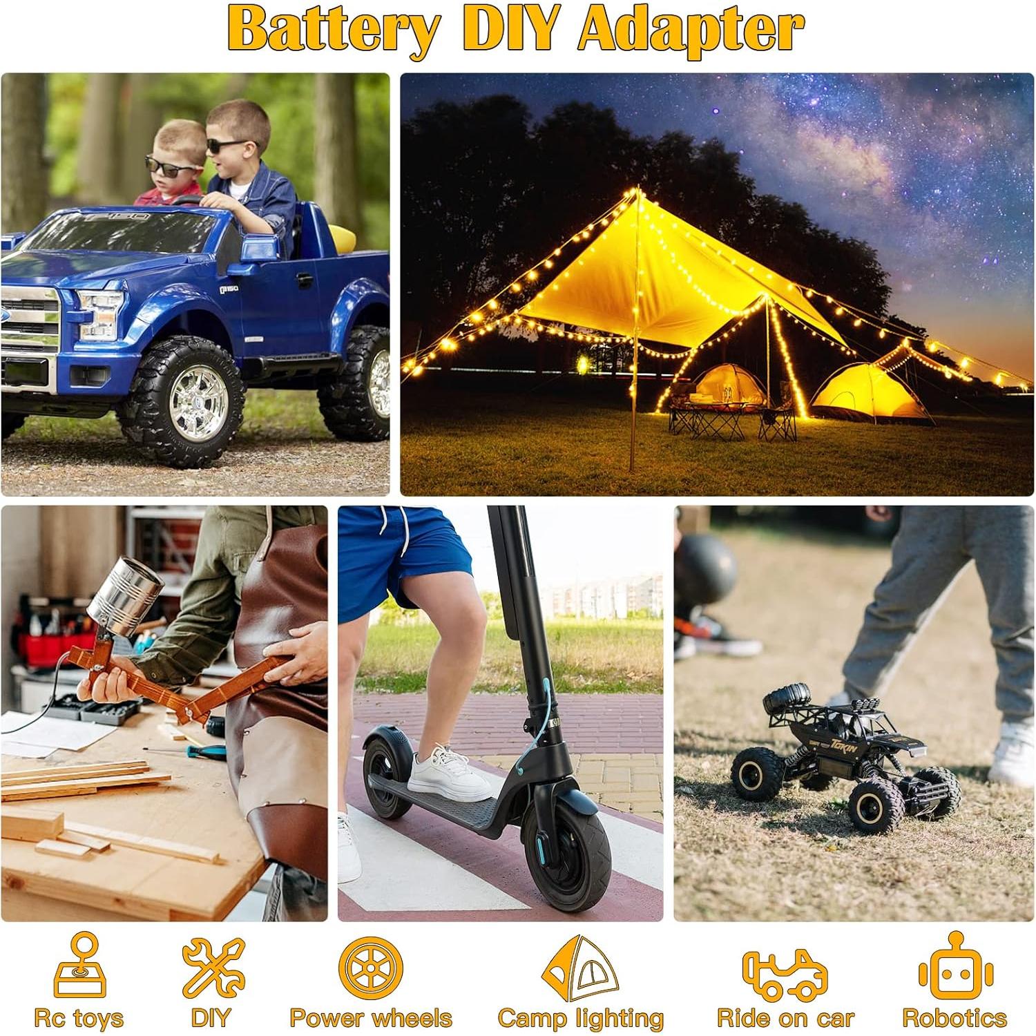 Adaptador Power Wheels CHoiKWong para batería Dewalt 20V