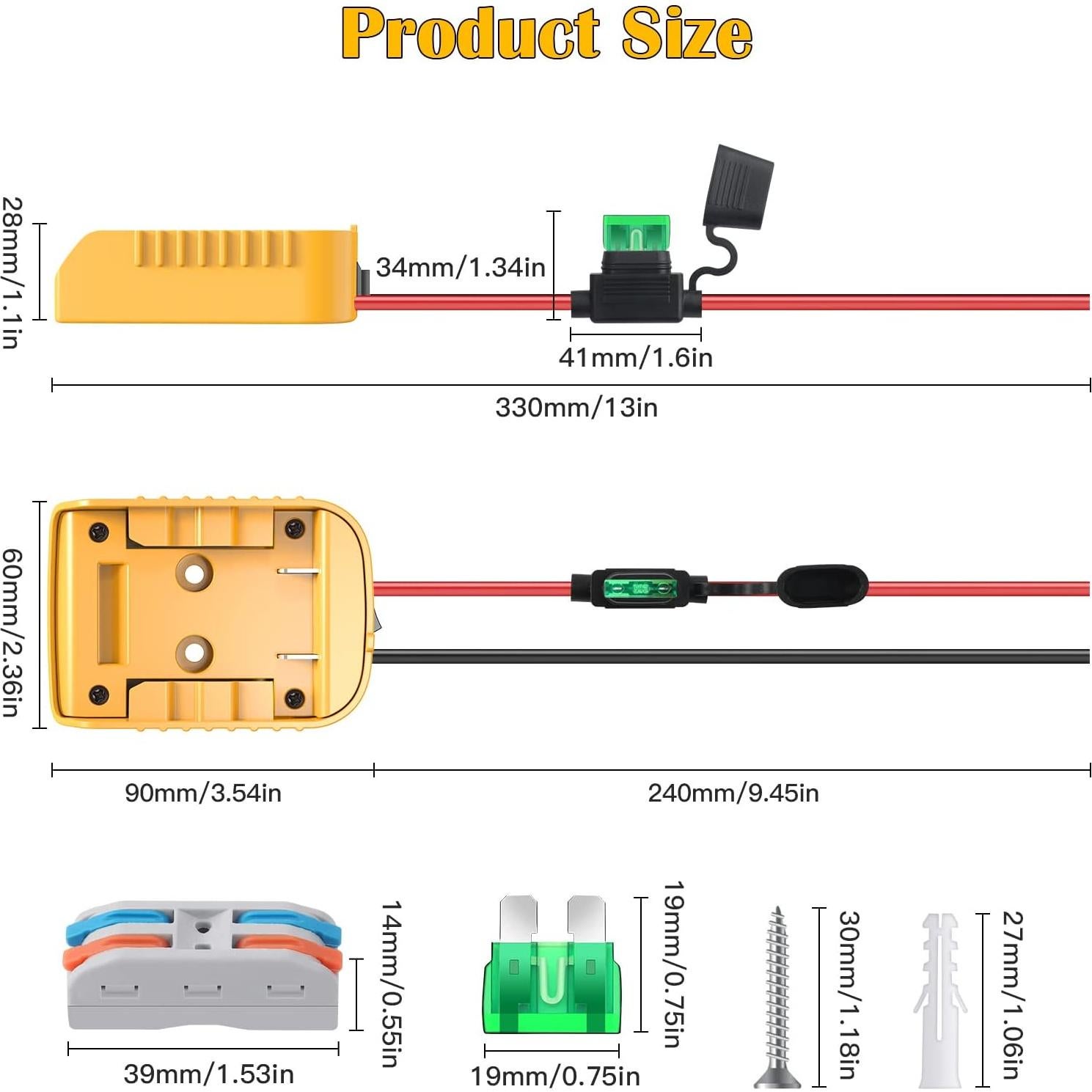 Adaptador Power Wheels CHoiKWong para batería Dewalt 20V