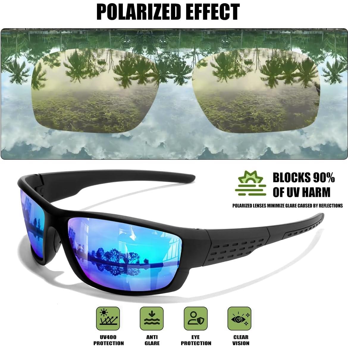 Gafas de sol deportivas polarizadas SQOQS UV400 3 pack