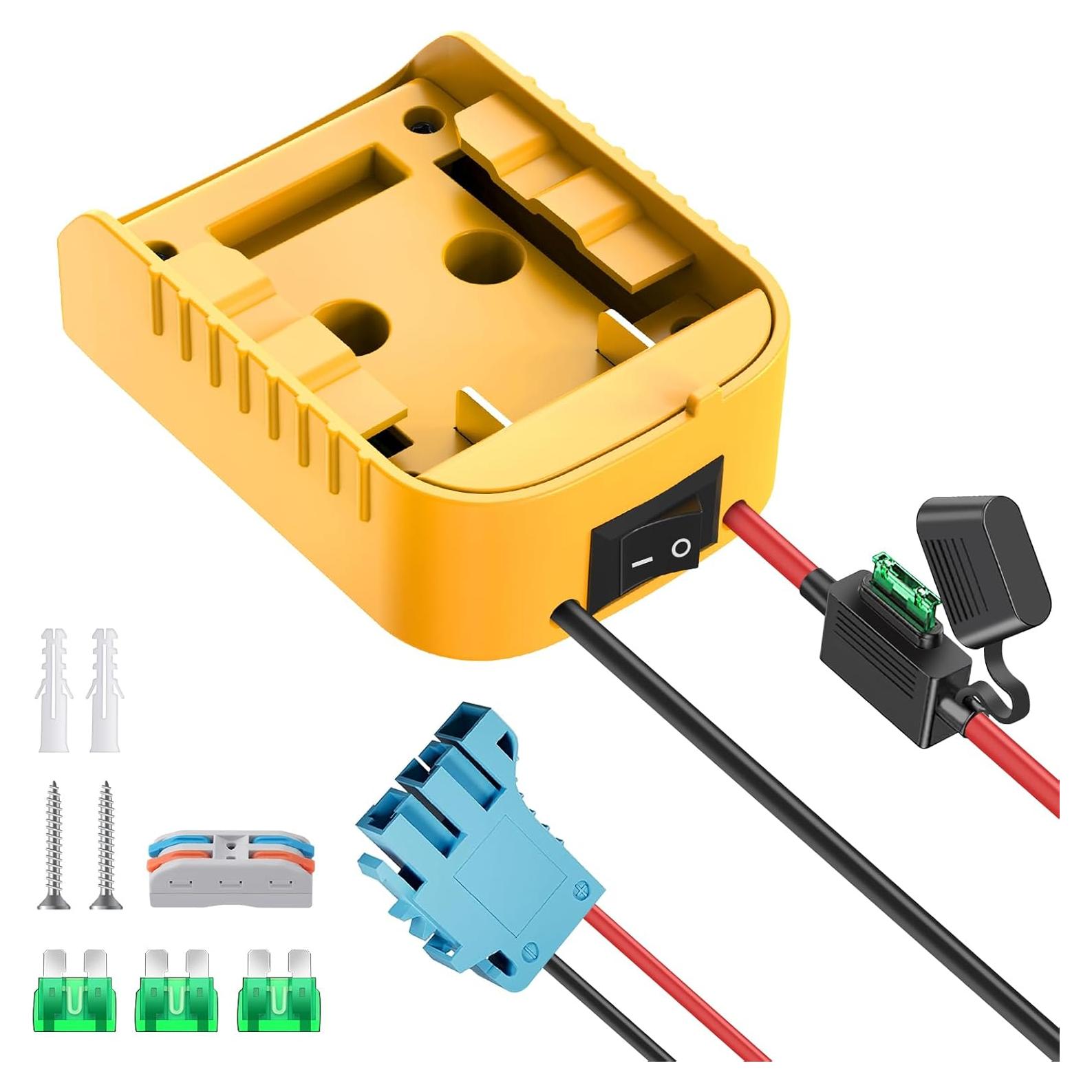 Adaptador Power Wheels Koezeoi para Batería Dewalt 20V