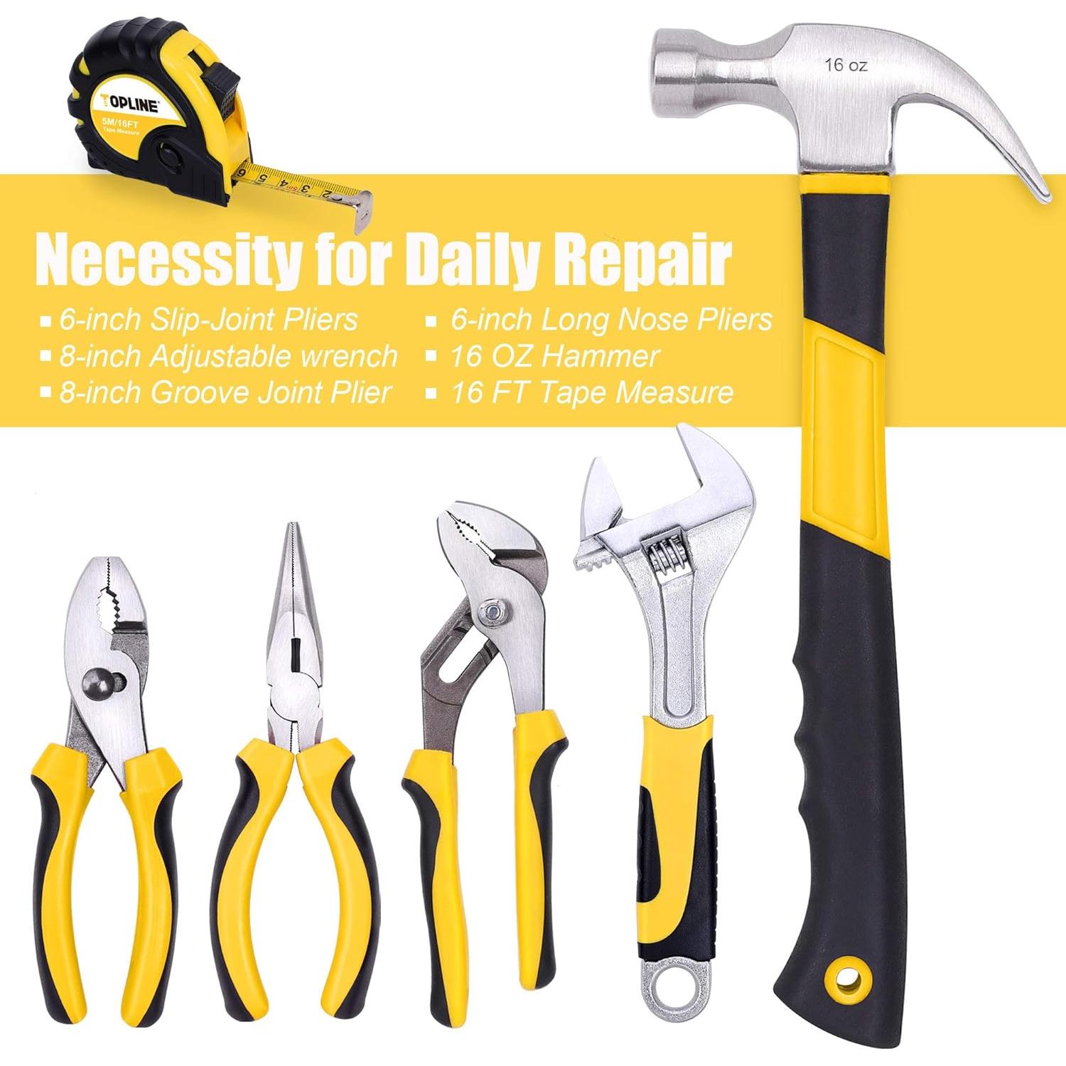 TOPLINE Juego de Herramientas 467 Piezas Bolsa 40,64 cm