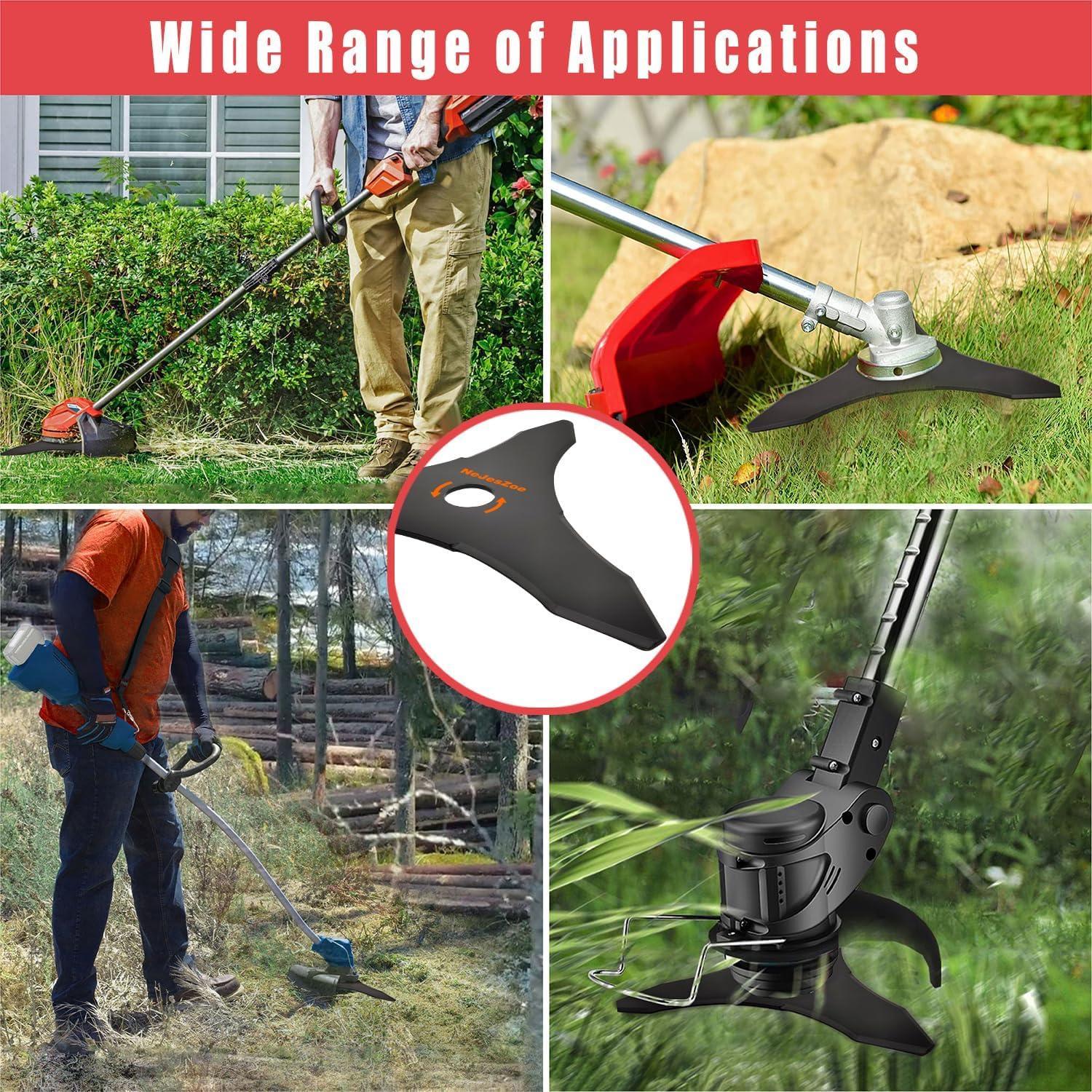 Cuchillas de Cortadora de Césped NeJesZoe 3 Dientes 25.4mm