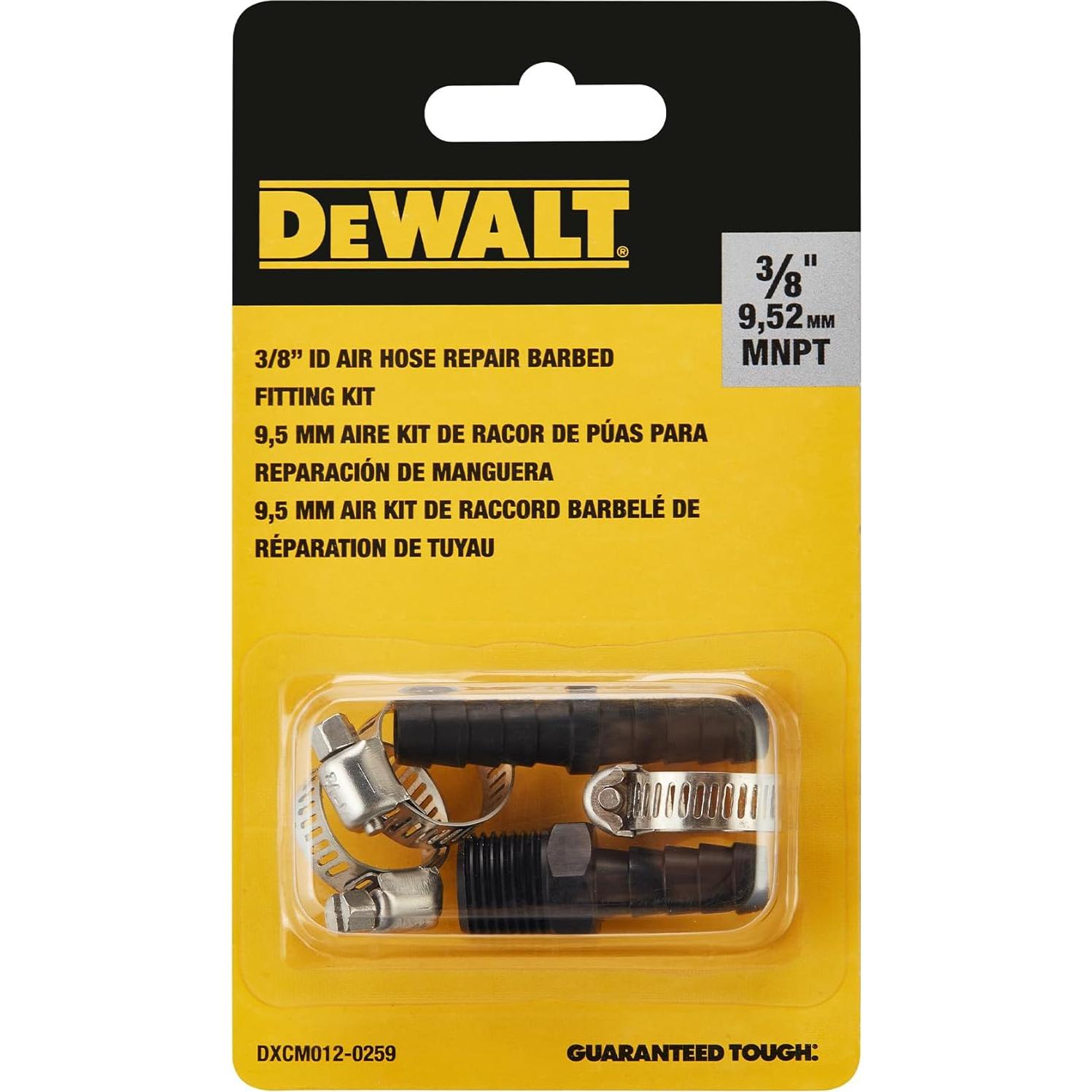 Kit de Reparación de Manguera 3/8 Dewalt Aluminio Ligero