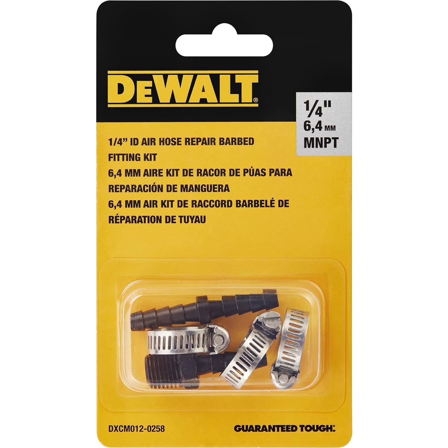 Kit de Reparación de Manguera DEWALT 1/4" Aluminio Ligero