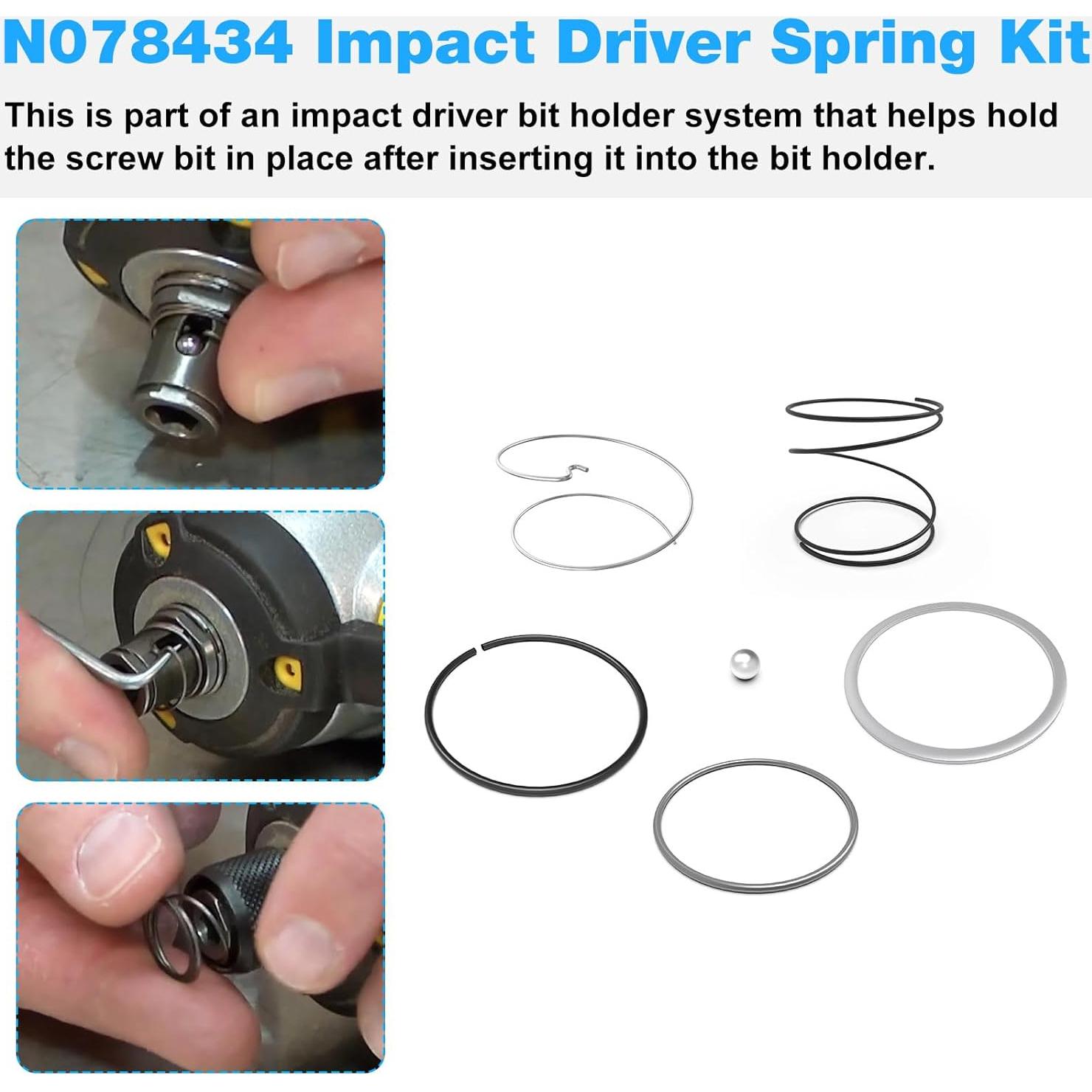 Kit de primavera Dewalt N078434 y bola N089668 - 2 piezas