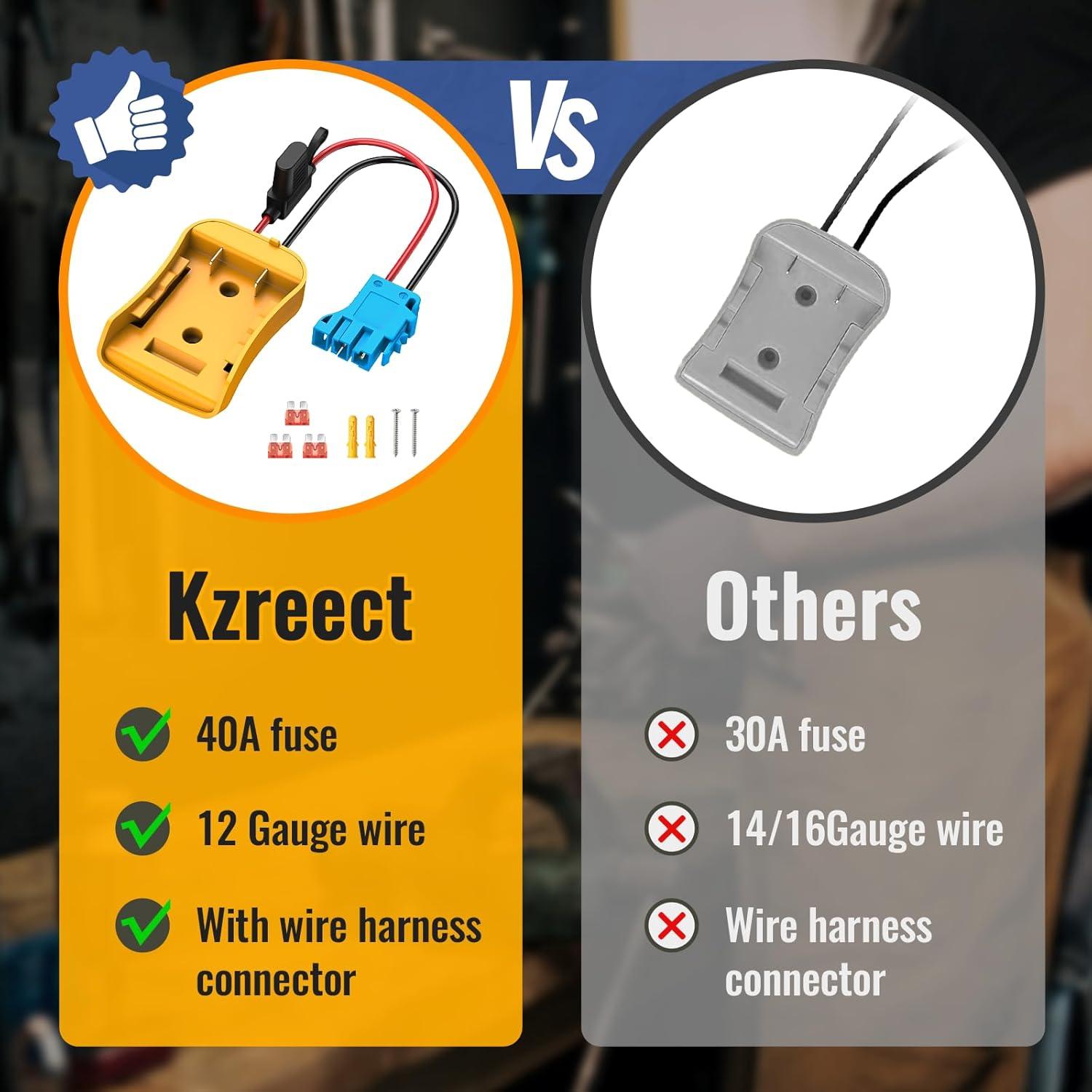 Adaptador de Batería Kzreect 20V para Juguetes Peg-Perego