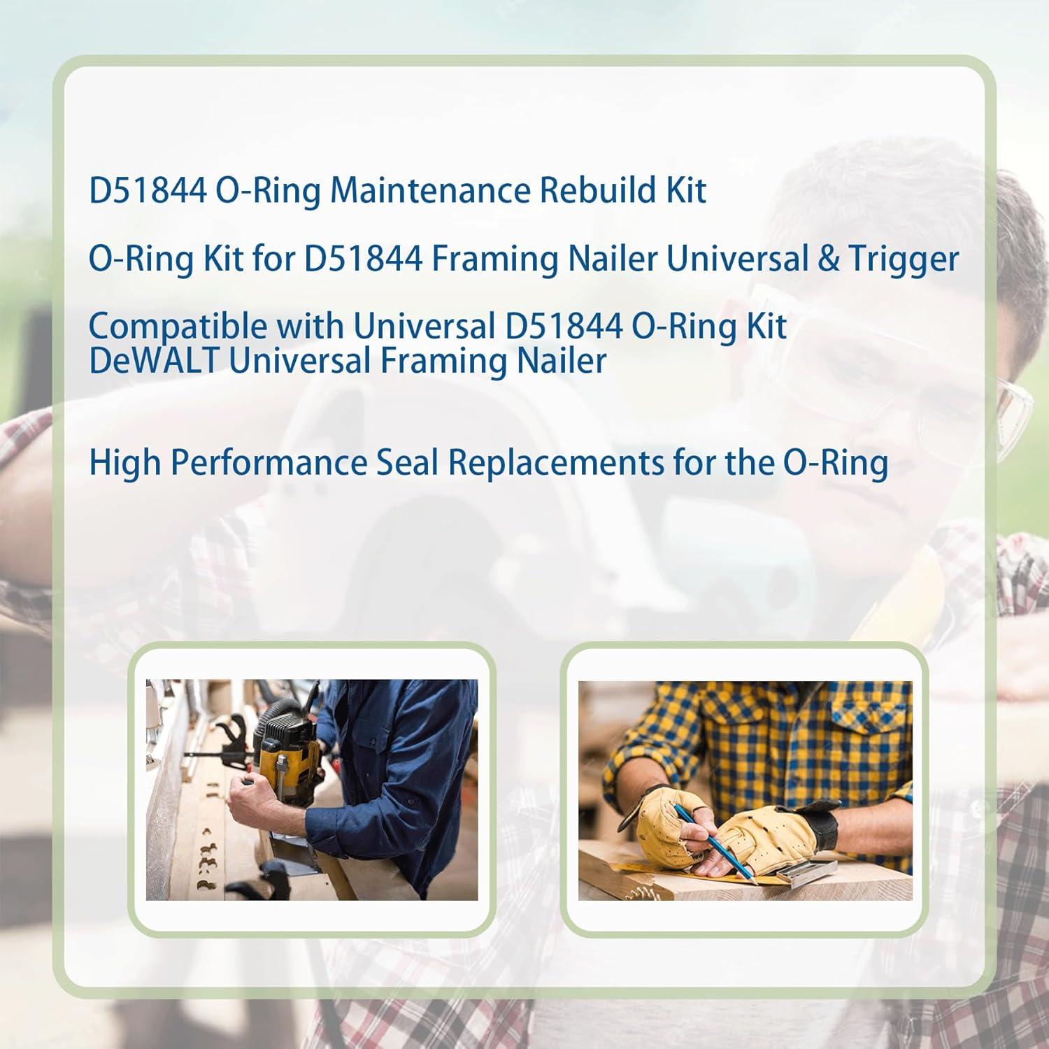 Kit de O-Ring D51844 para DeWALT D51822 D51823 D51845