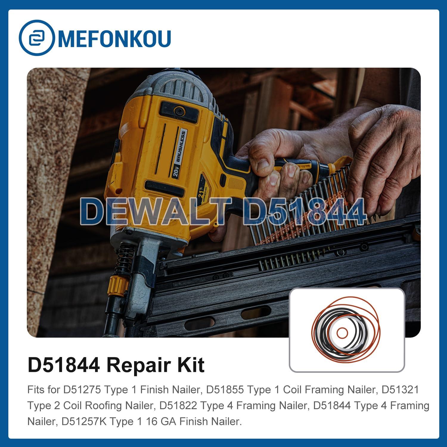 Kit O-Ring DeWALT D51844 para Clavadora Universal 12 Piezas
