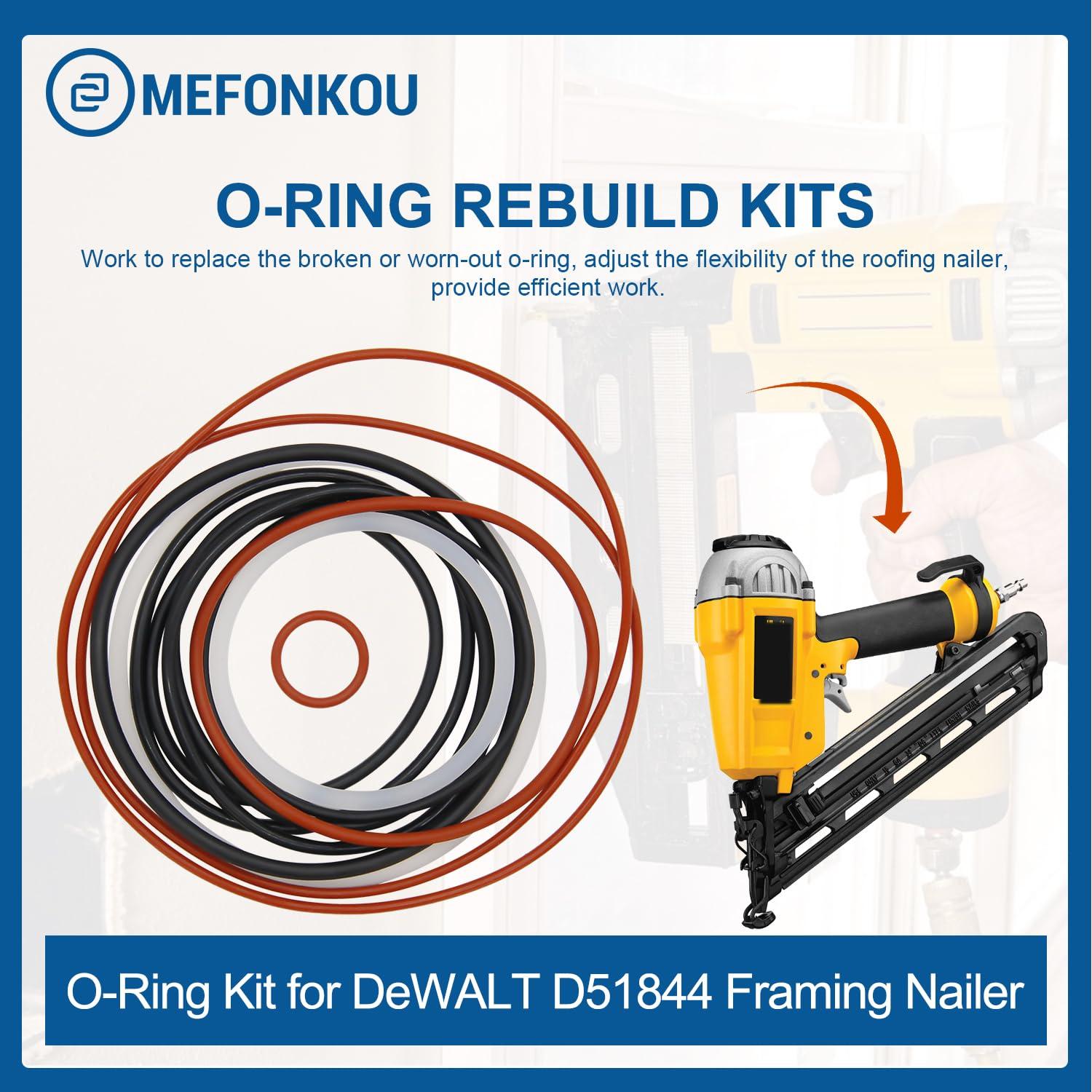 Kit O-Ring DeWALT D51844 para Clavadora Universal 12 Piezas