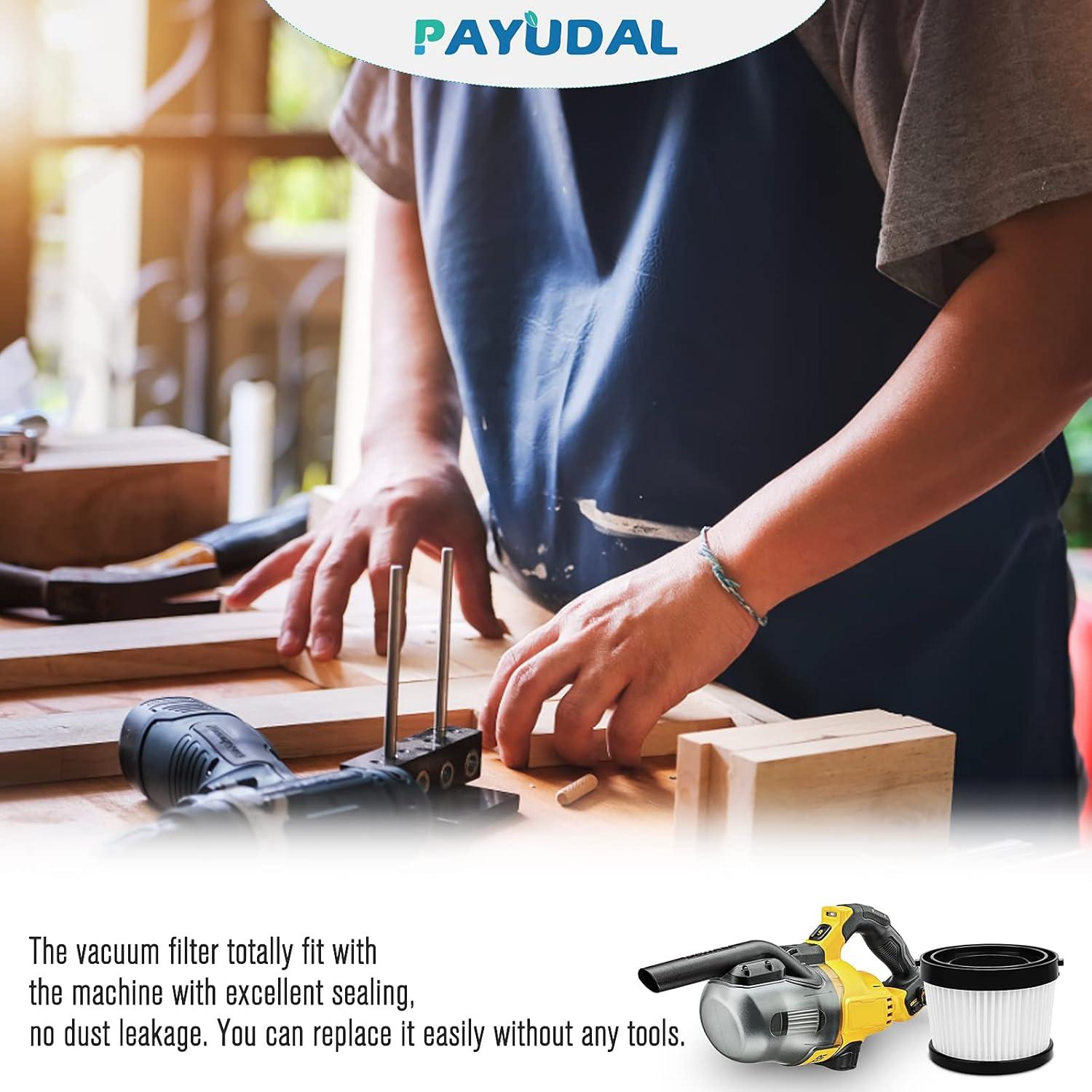 Filtros HEPA Reemplazo DEWALT 20V 2 Paquetes Lavables