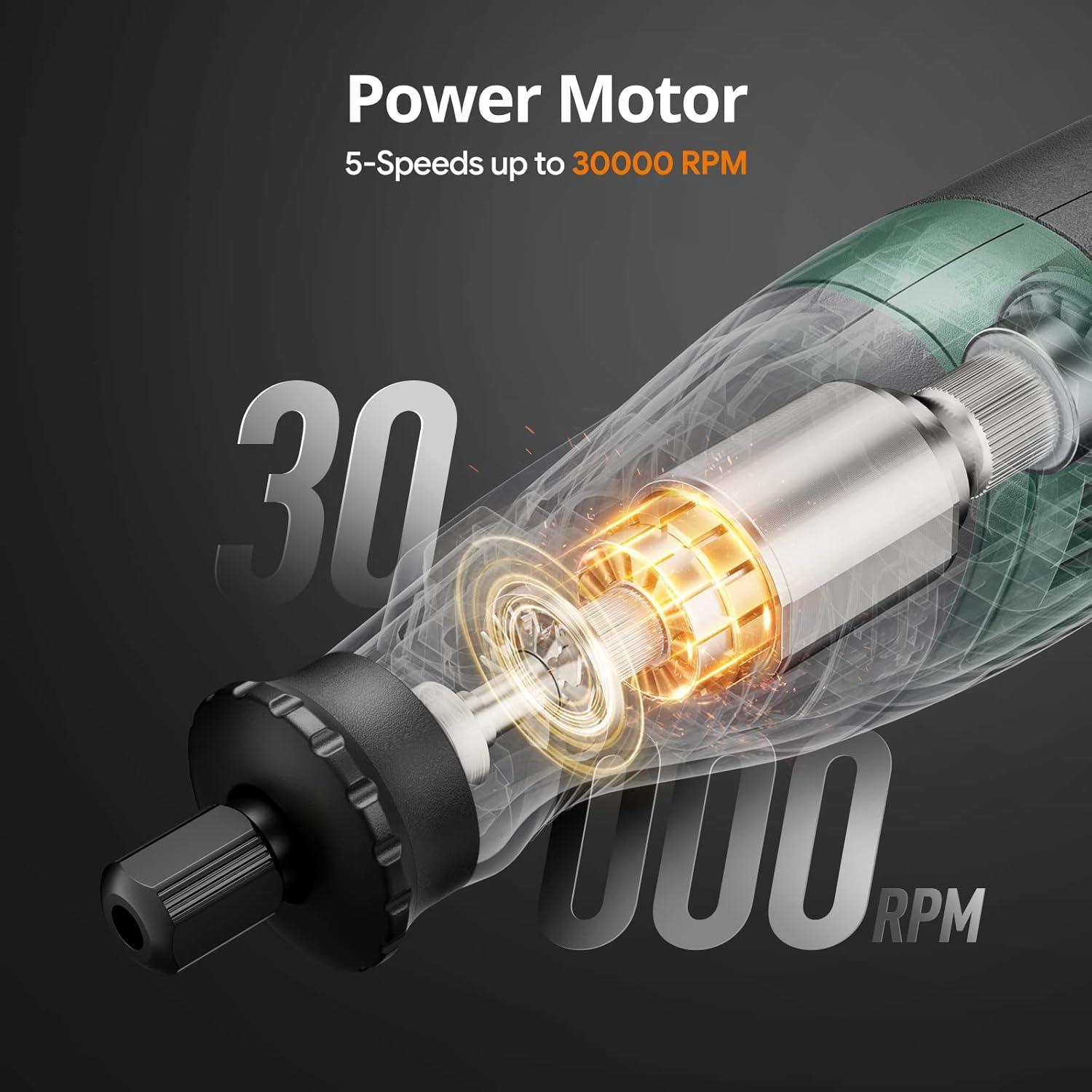 Herramienta Rotativa Inalámbrica DEPSTECH DC08 8V 127 Accesorios