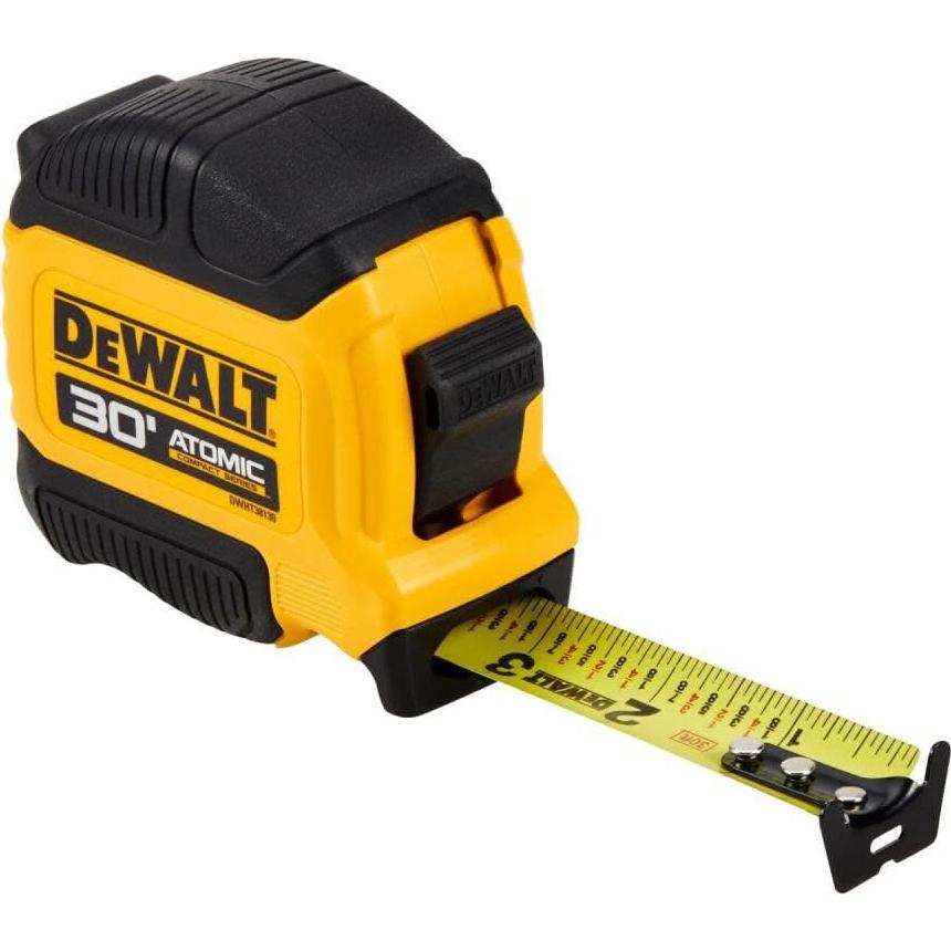 Cinta Métrica DEWALT Atomic 3,96 m con Freno de Dedo