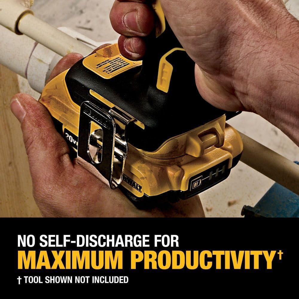 Baterías DEWALT 20V MAX, 4Ah y 2Ah, Paquete de 4