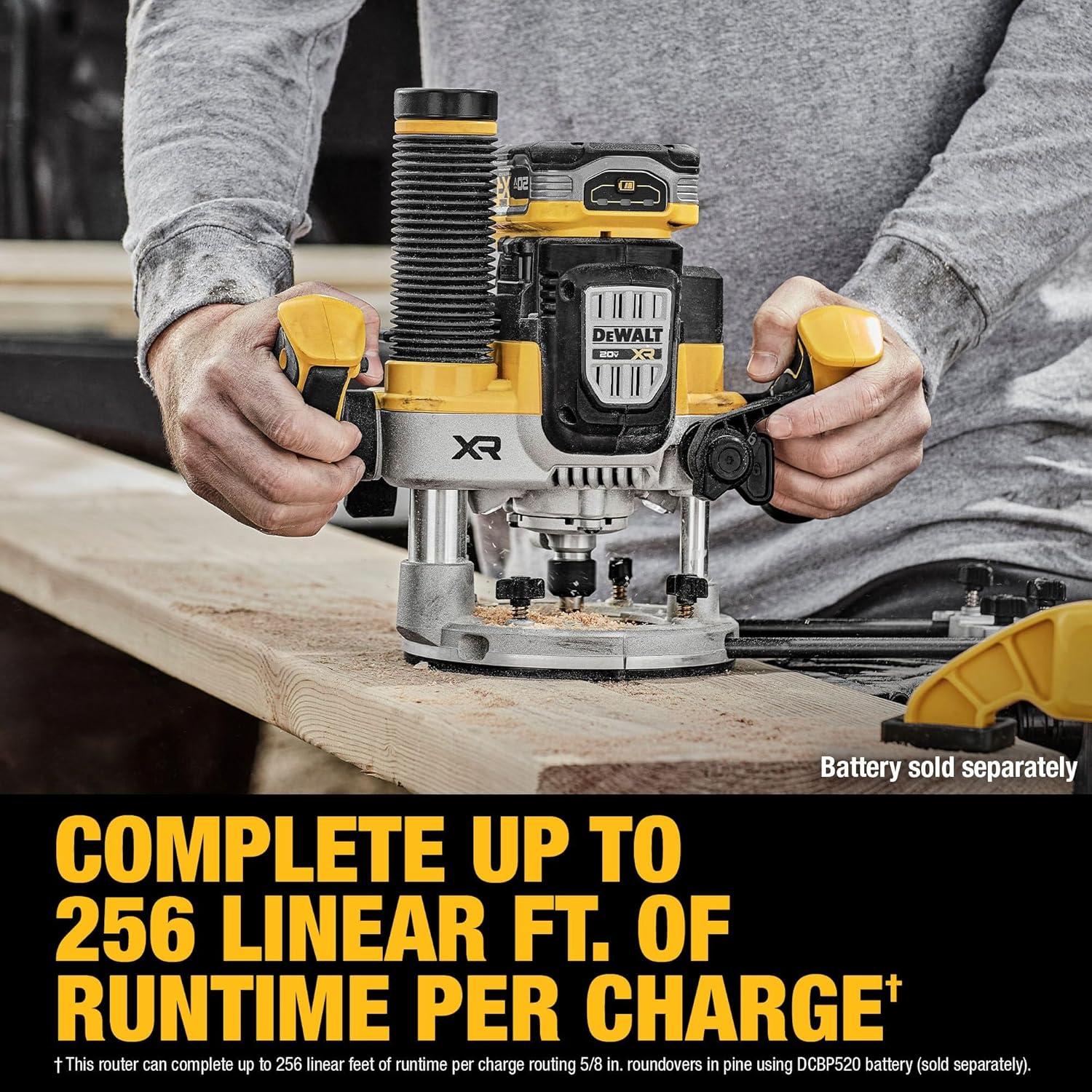 Router de inmersión DEWALT 20V MAX XR 2.25 HP DCW620B