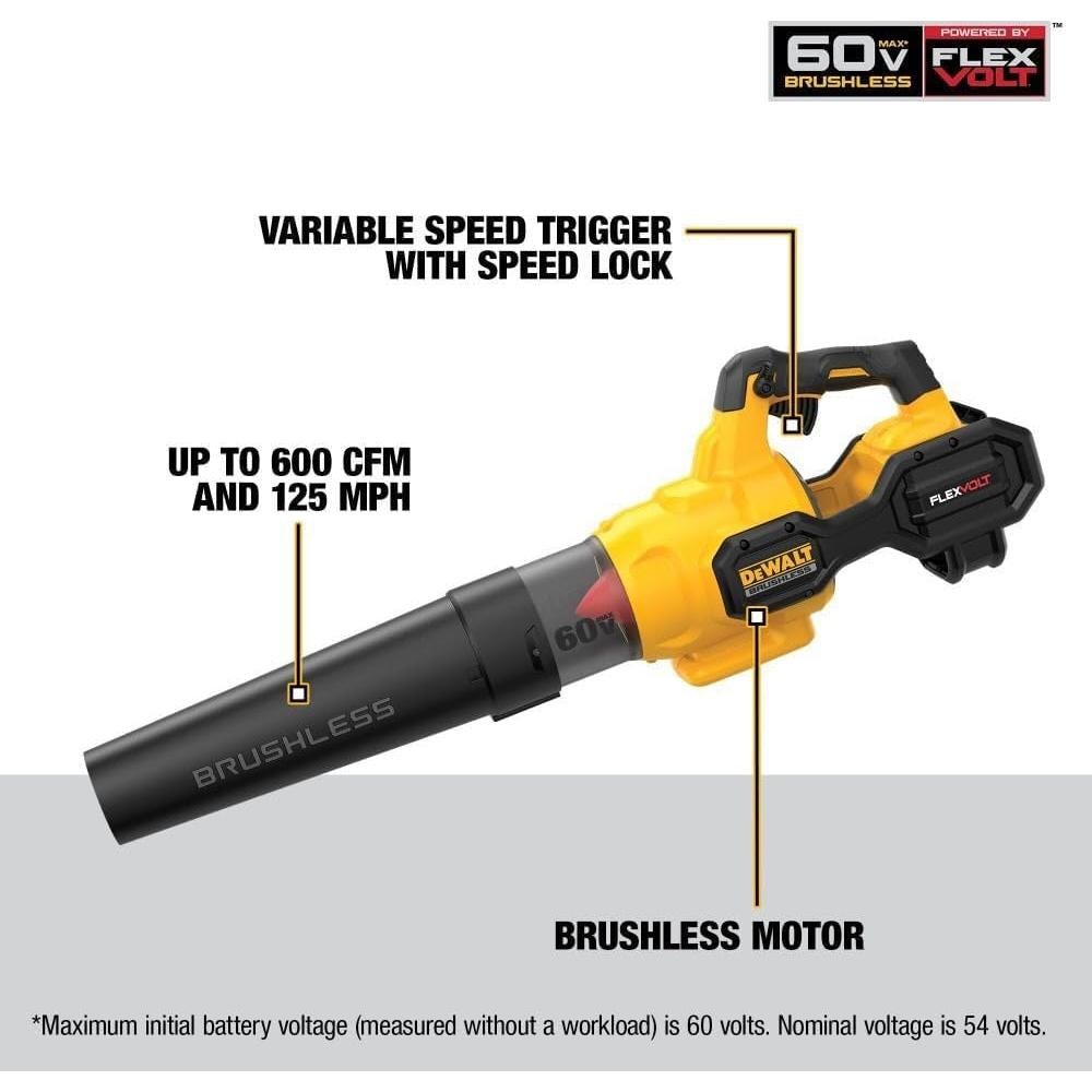 Soplador DEWALT 60V MAX DCBL772X1 600 CFM Portátil