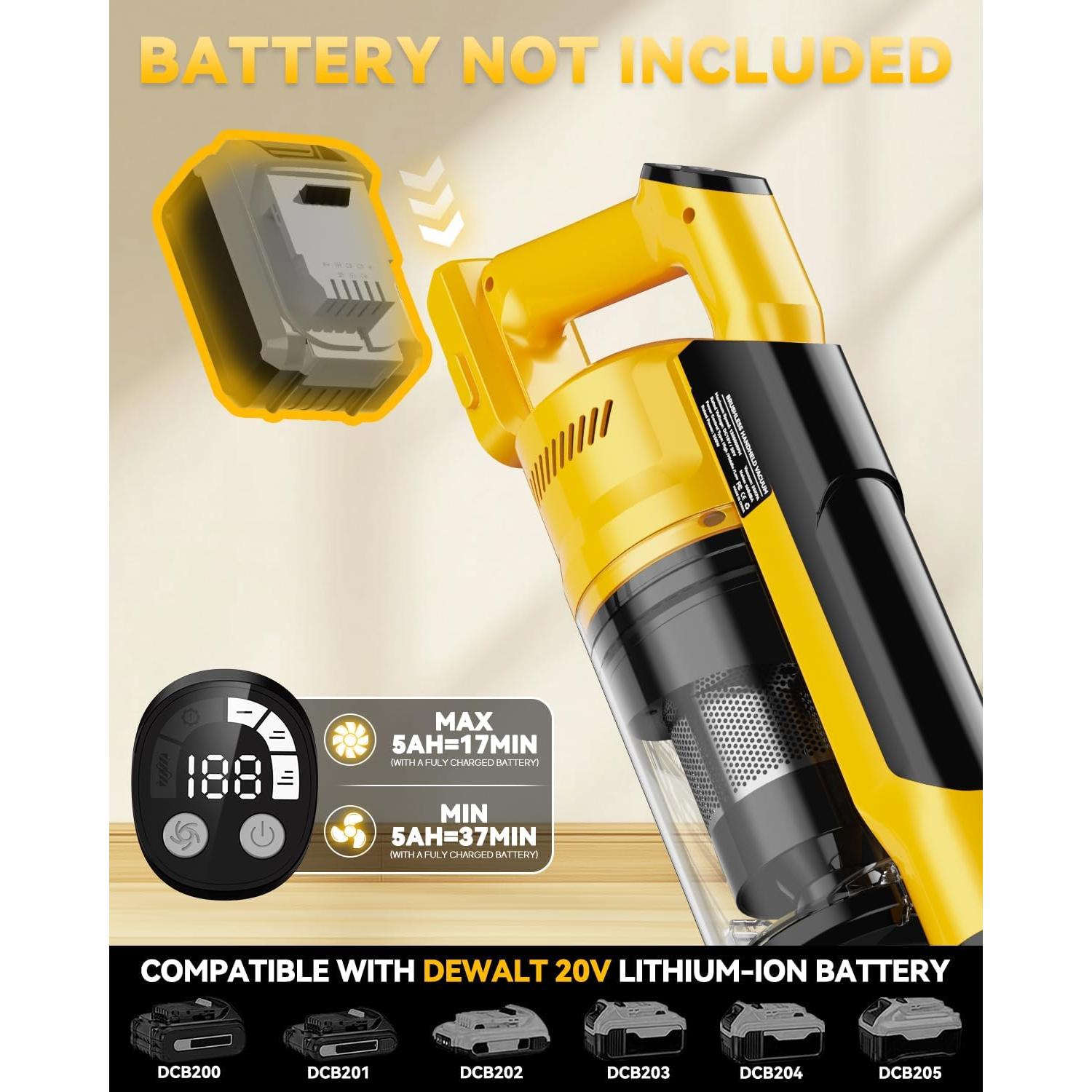 Aspiradora Inalámbrica VAXCANZE 350W 6 en 1 HEPA 35KPA