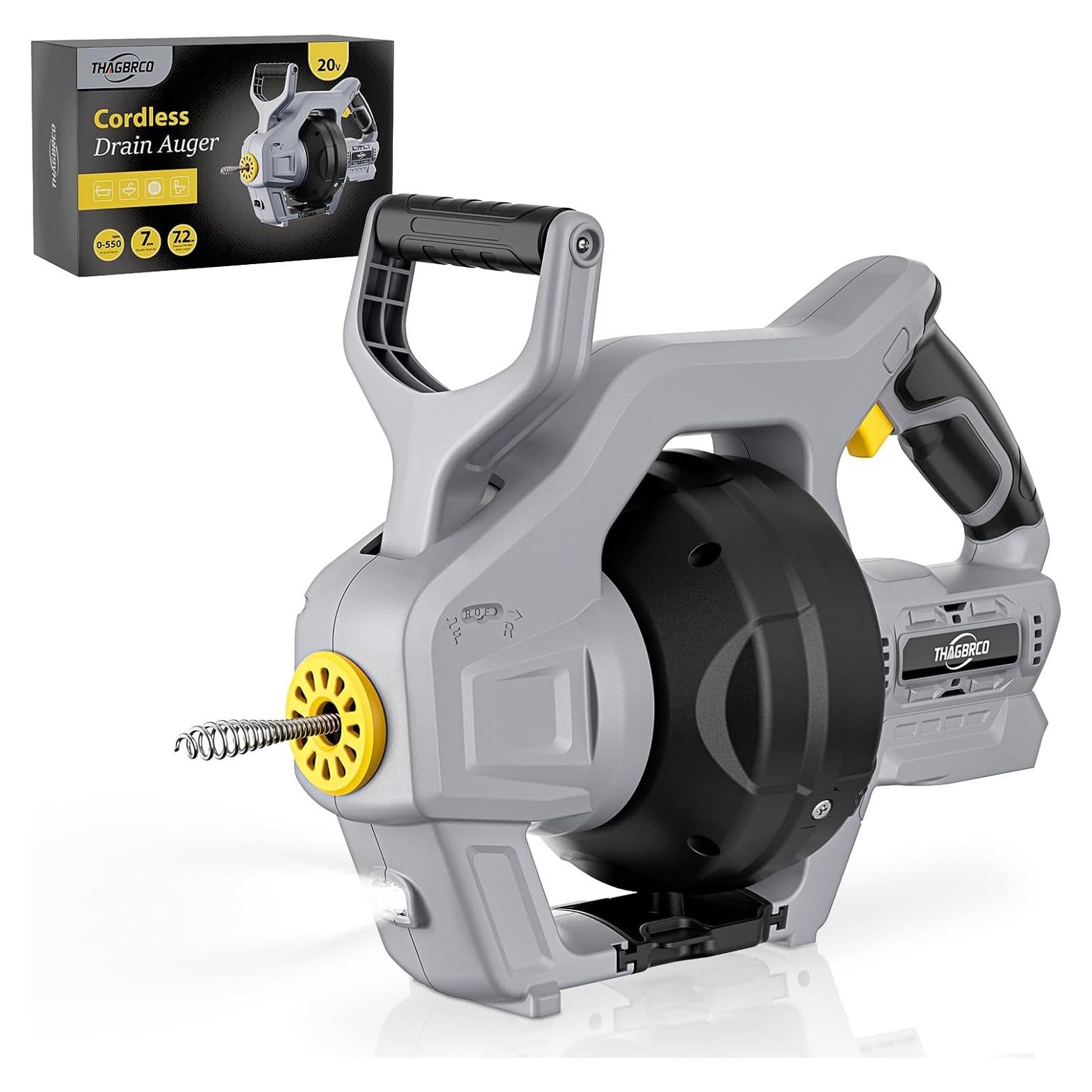 Desatascador Inalámbrico Thagbrco 20V para Drenajes 7.62m