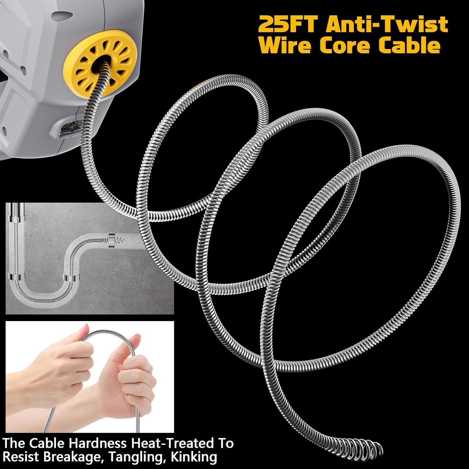 Desatascador Inalámbrico Thagbrco 20V para Drenajes 7.62m