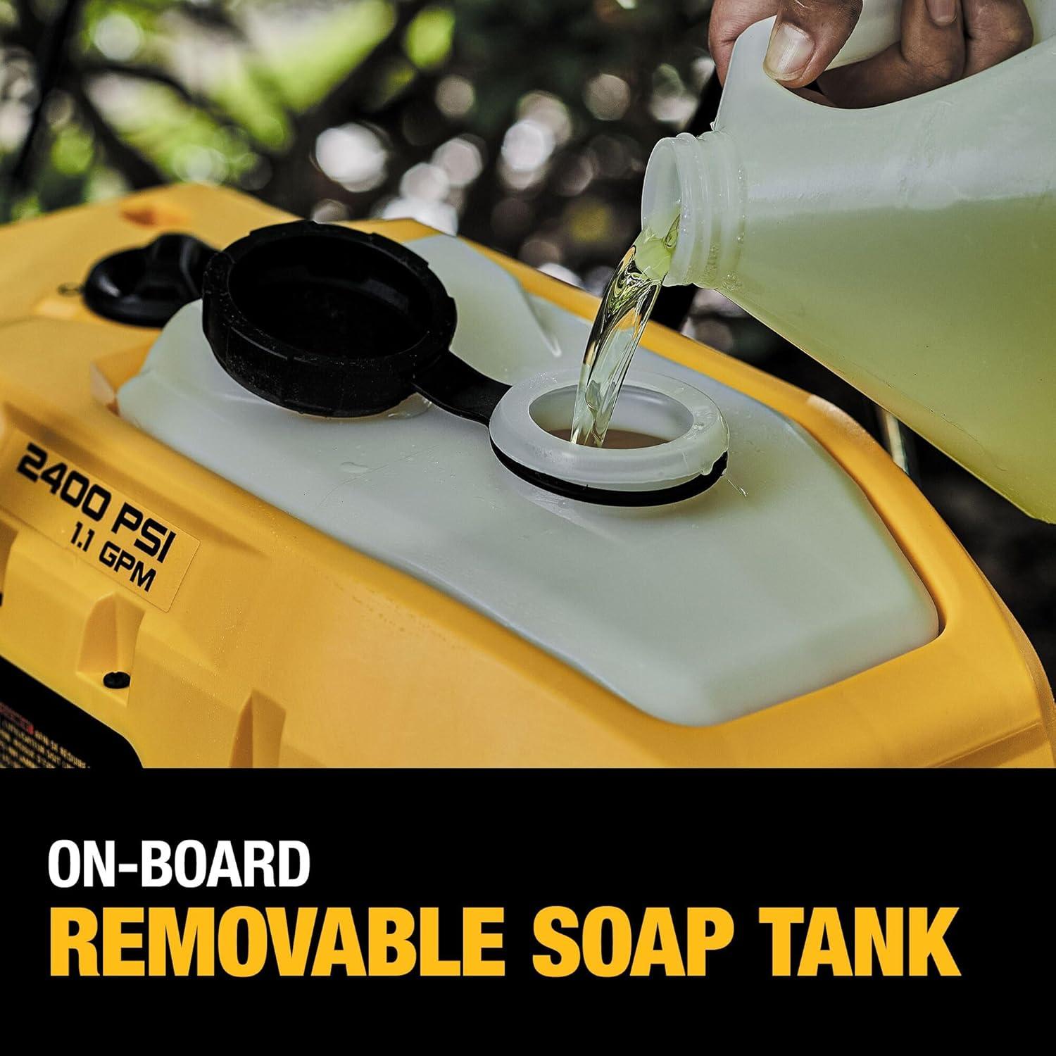 DEWALT Electric Pressure Washer, Cold Water, 2400-PSI, 1.1-GPM, Corded (DWPW2400)