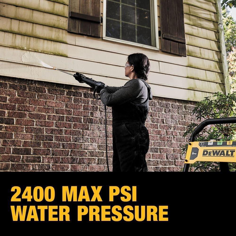 DEWALT Electric Pressure Washer, Cold Water, 2400-PSI, 1.1-GPM, Corded (DWPW2400)