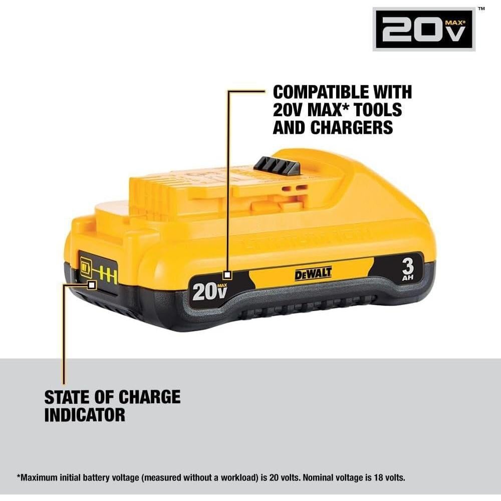 Batería DEWALT 20V MAX 3Ah con Cargador Rápido DCB230C