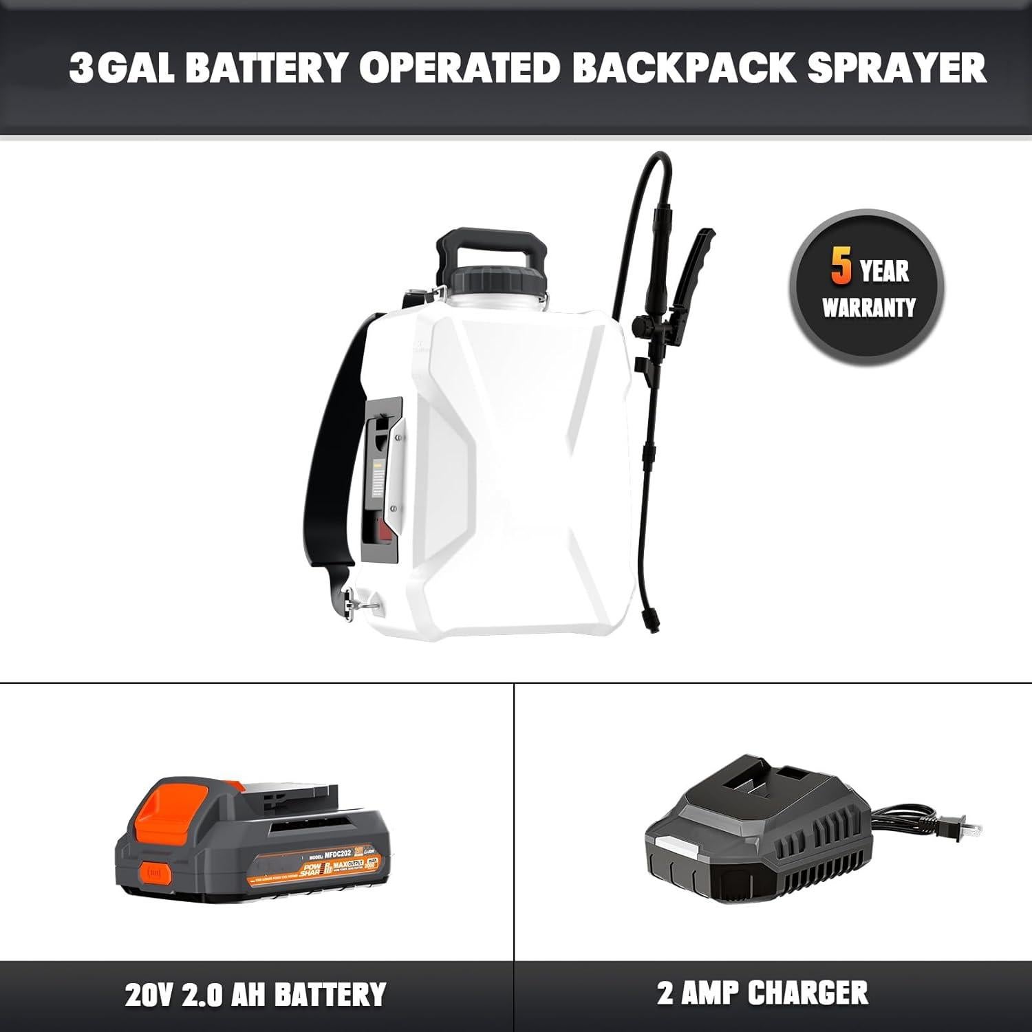 Pulverizador de Jardín Mayoki 12L Batería 20V 55 PSI