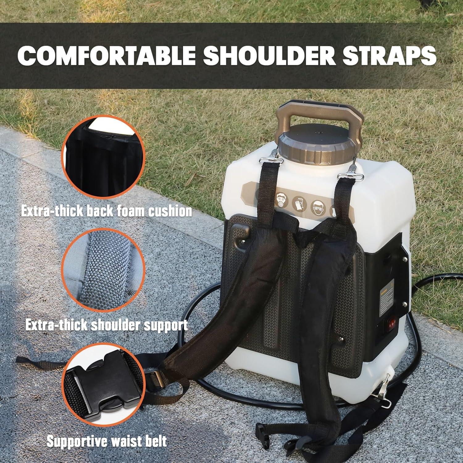 Pulverizador de Jardín Mayoki 12L Batería 20V 55 PSI