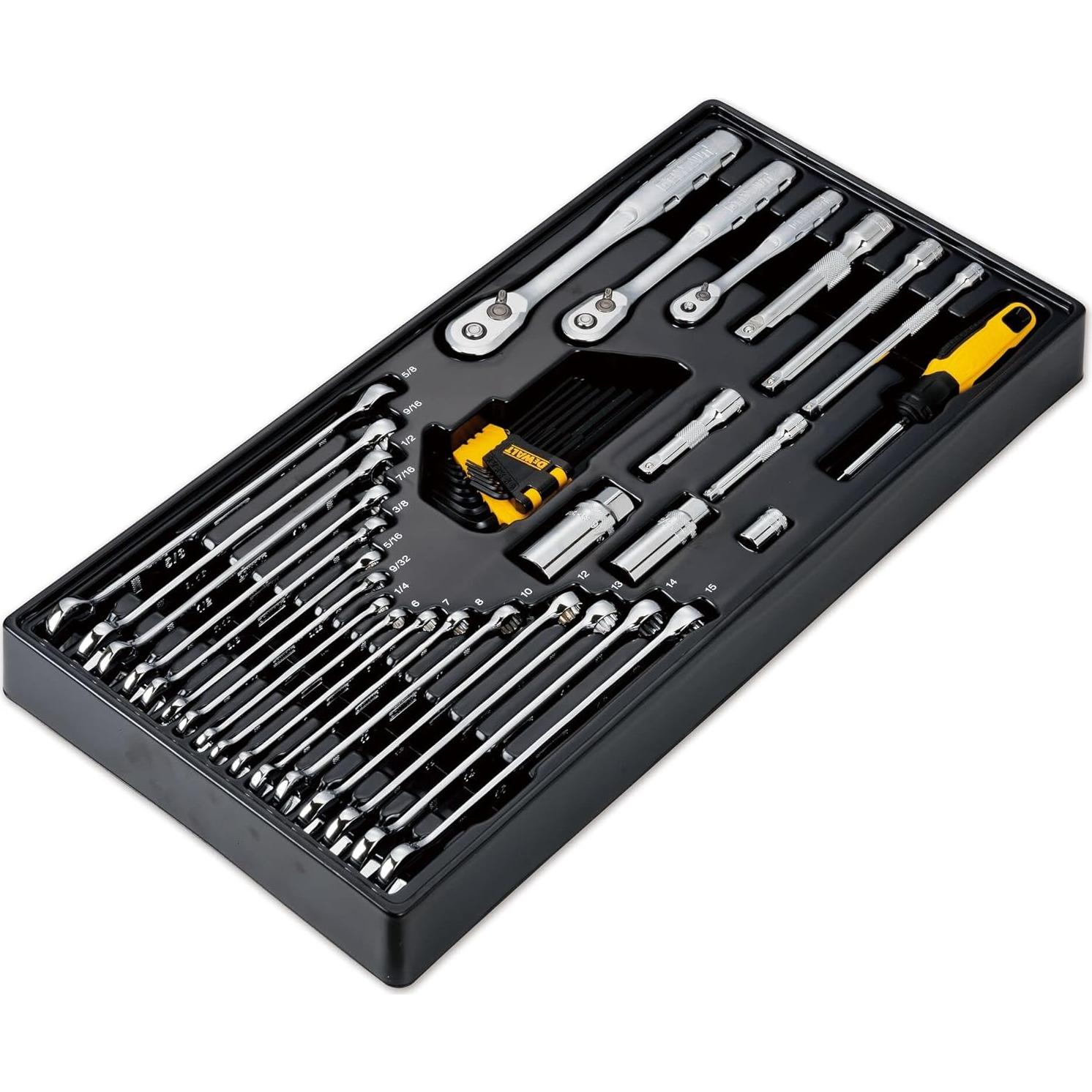 Mechanics Tool Set, 1/4", 3/8", 1/2" Drive Tools and Combo Wrenches, 341 Piece (DWMT45341)