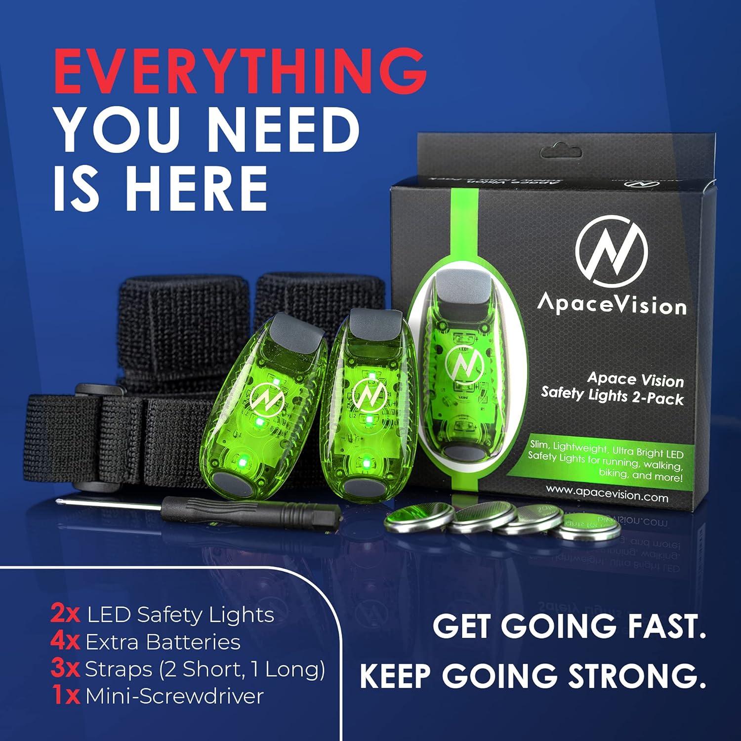 Luces de Seguridad LED Apace Vision Beaconbright - Paquete de 2