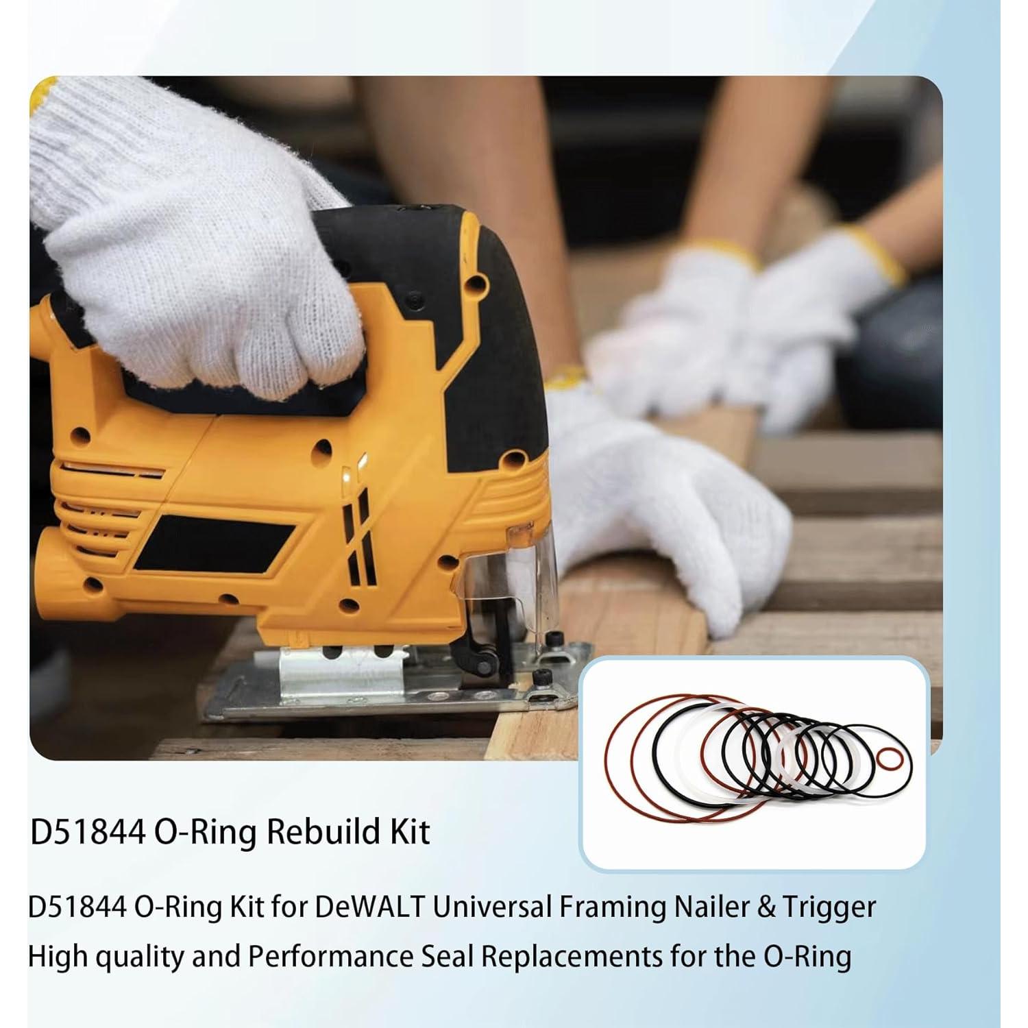 Kit O-Ring DeWALT D51844 para clavadora universal