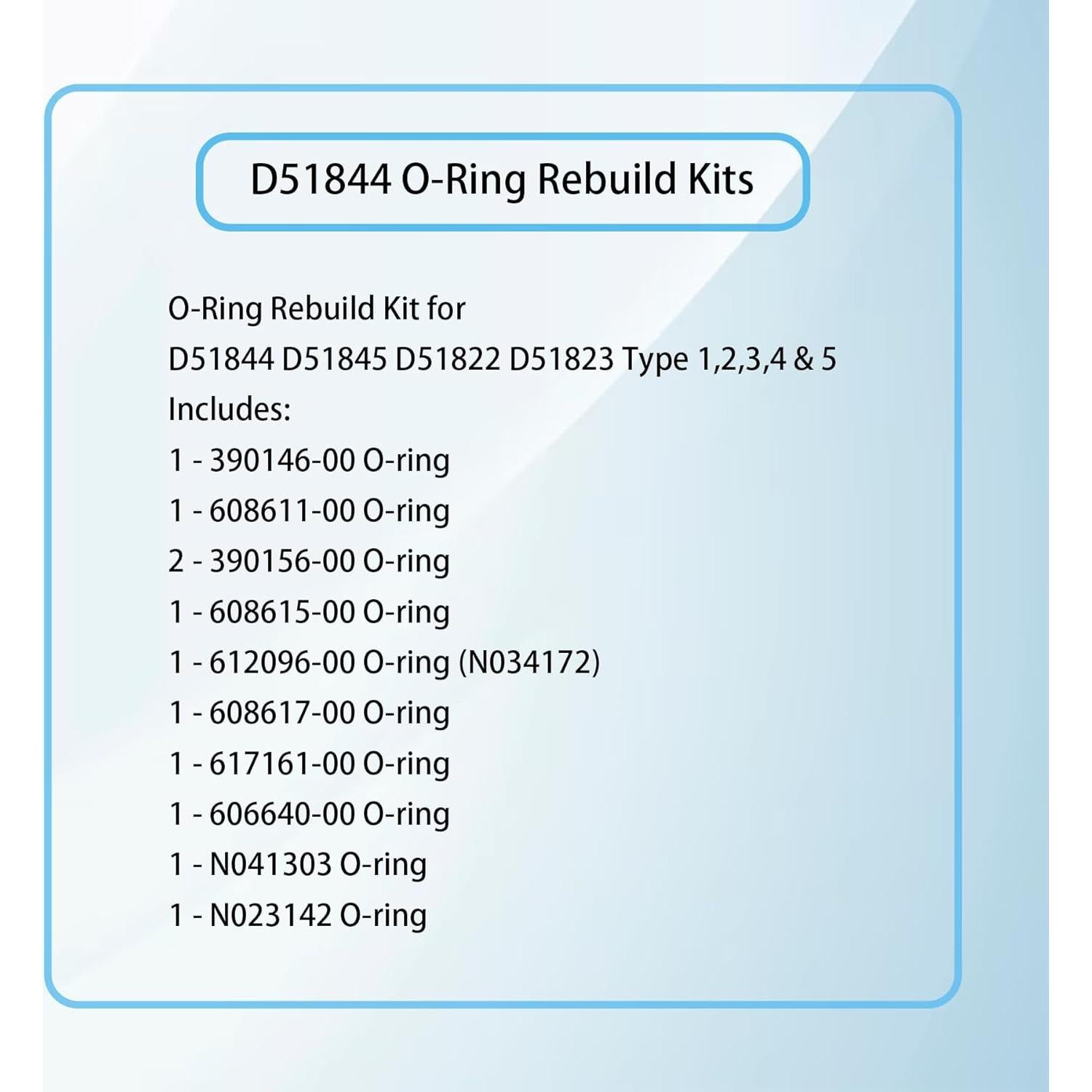 Kit O-Ring DeWALT D51844 para clavadora universal