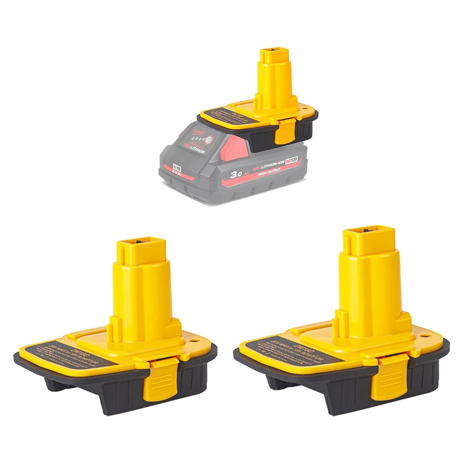 Adaptador DM18D DeWalt 18V a 20V y Milwaukee M18