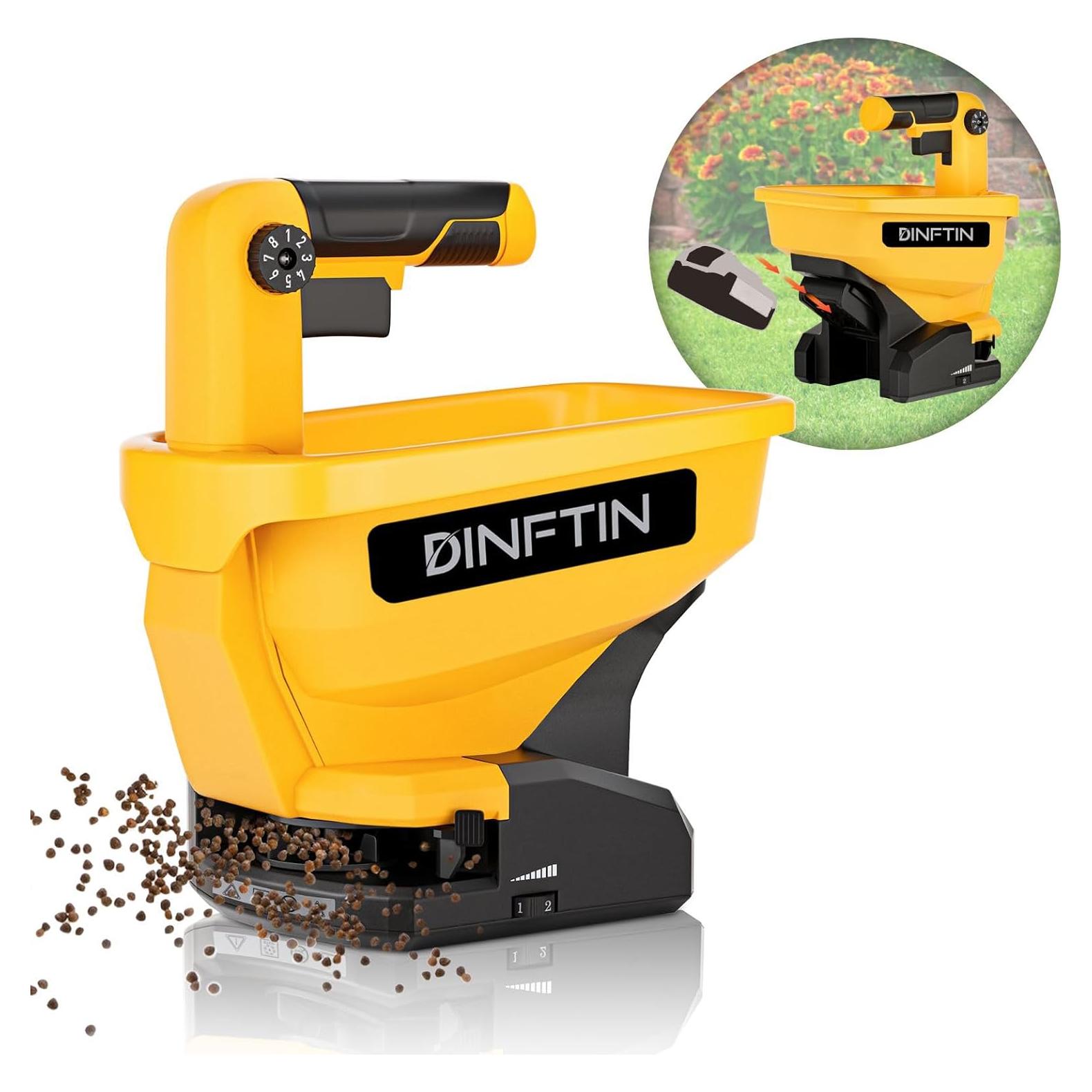 Esparcidor de Semillas a Batería Dinftin 3L Compatible Dewalt