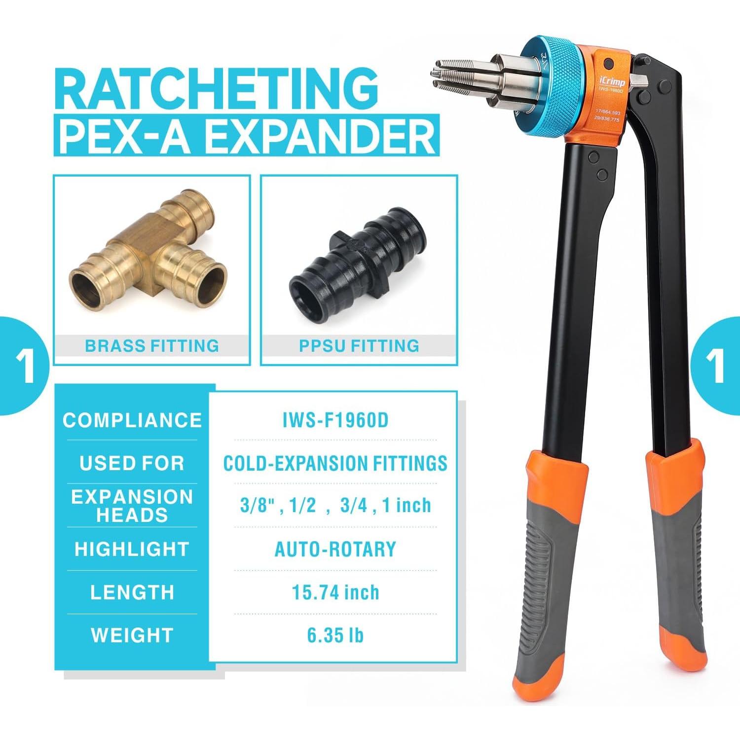 Kit de Herramientas PEX iCrimp 6 Piezas con Cortador