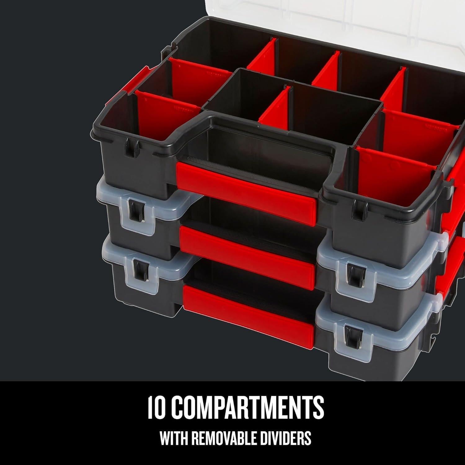 Organizador CRAFTSMAN 3 Paquetes 10 Compartimentos Plástico