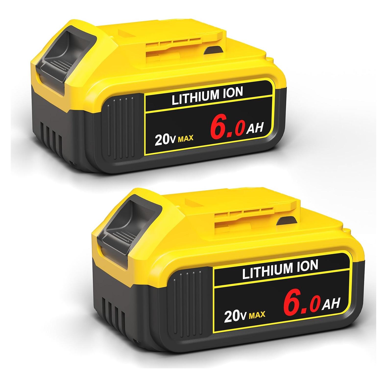 Batería de Reemplazo 6.0Ah COKYISS para Dewalt 20V - 2 Pzas