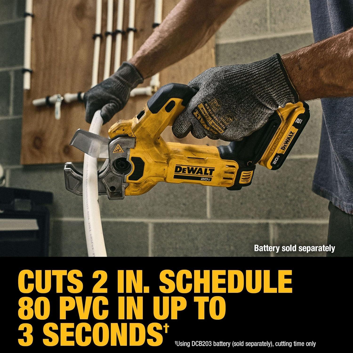 Cortador de Tubos de Plástico DEWALT 20V MAX DCE180B 2.64 kg