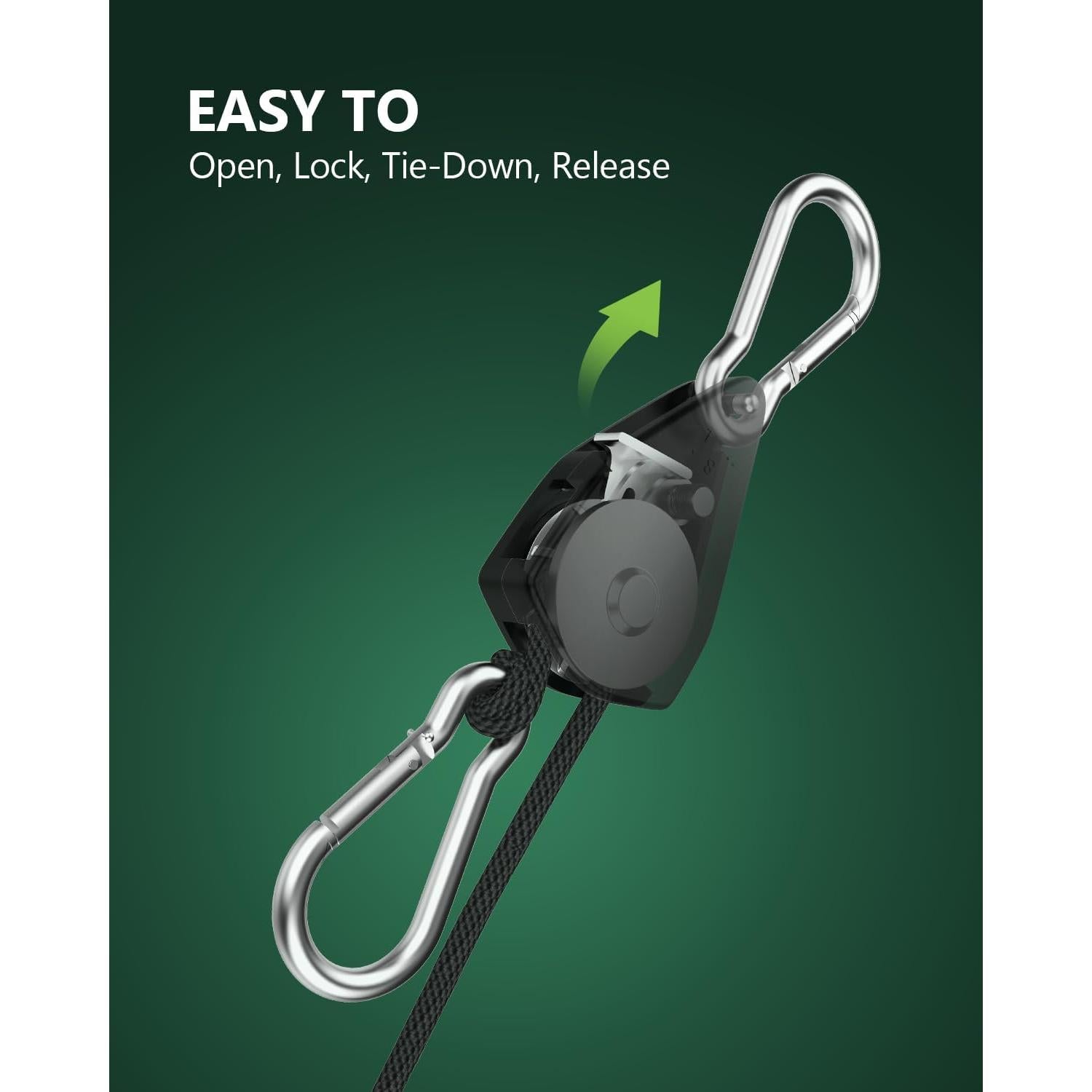 Paquete de 4 Soportes Ajustables STAYGROW para Amarre