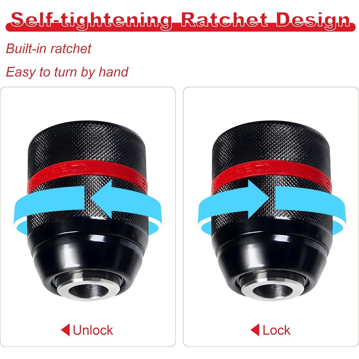 Mandril sin llave CMLY 1/2" para taladro 1.5-13mm