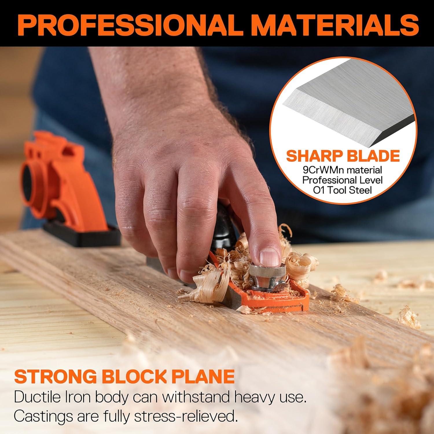 Mini Cepillo Manual Jorgensen PJ-70710 3.51 cm Ajustable