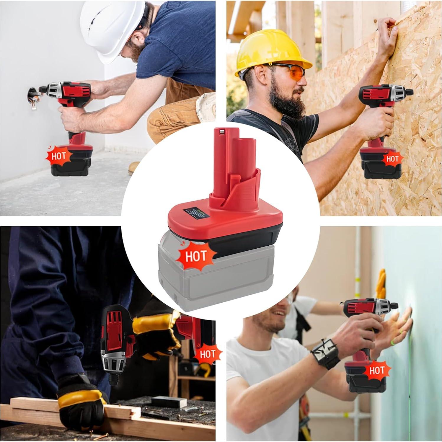 Adaptador de Batería OGJUNX DeWalt 20V a Milwaukee M12