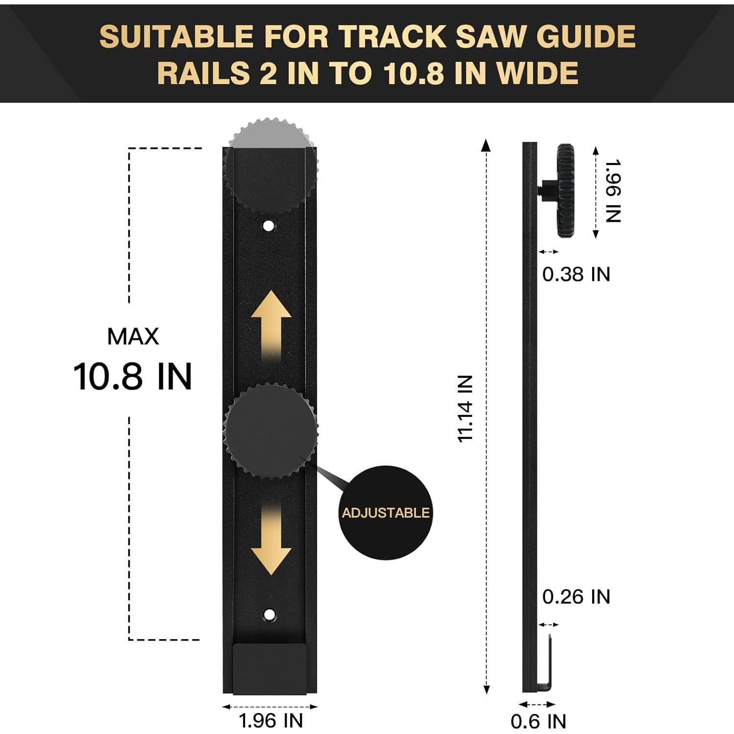 Juego de 2 Accesorios de Riel Guía YINSUKI para Sierra