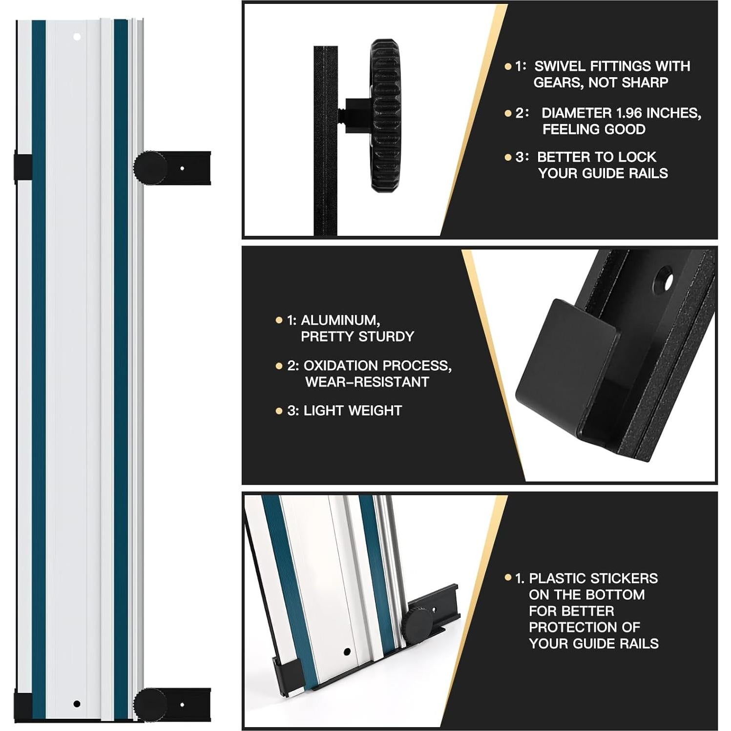 Juego de 2 Accesorios de Riel Guía YINSUKI para Sierra