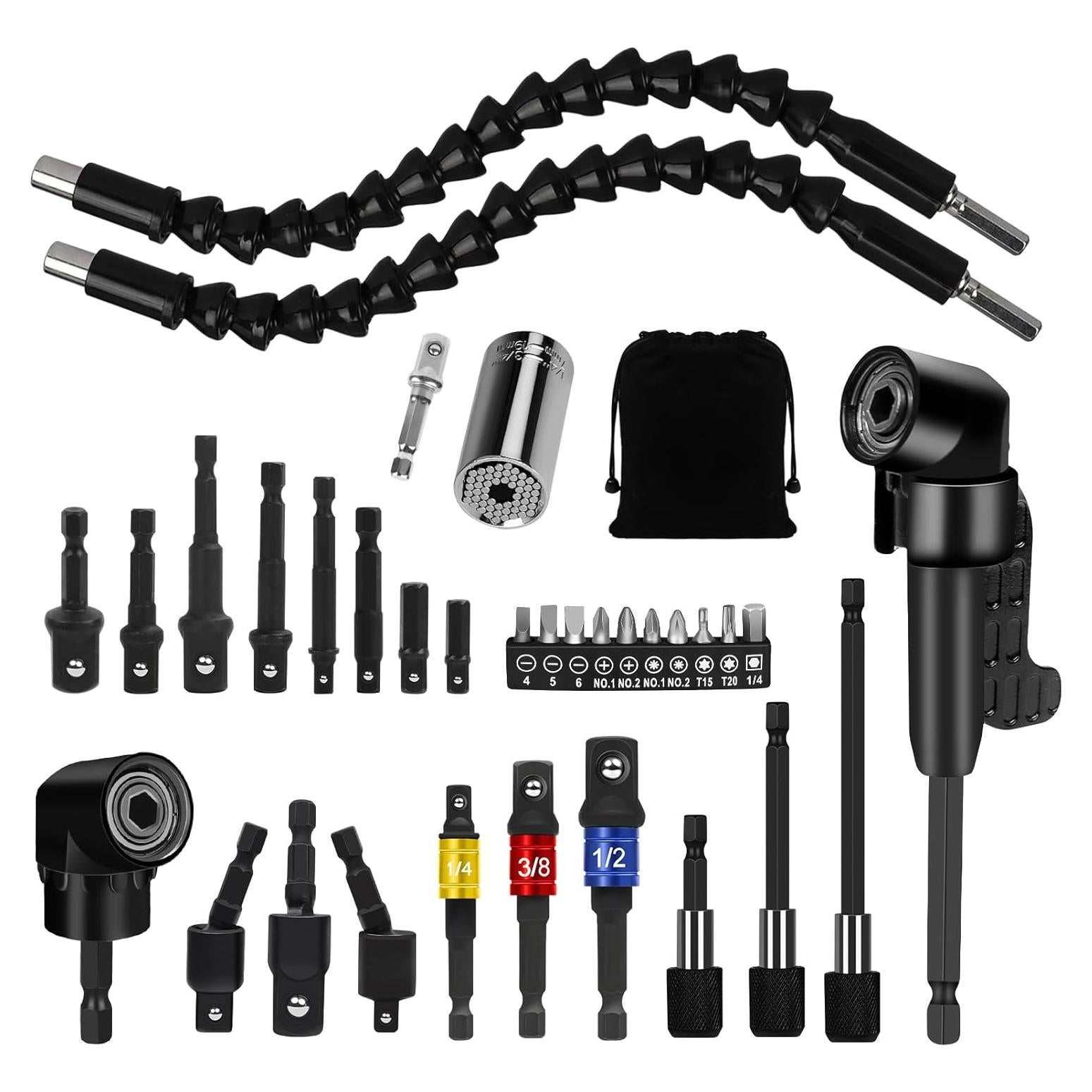 Juego de Extensión de Brocas Flexible 33 Piezas MESUADESI